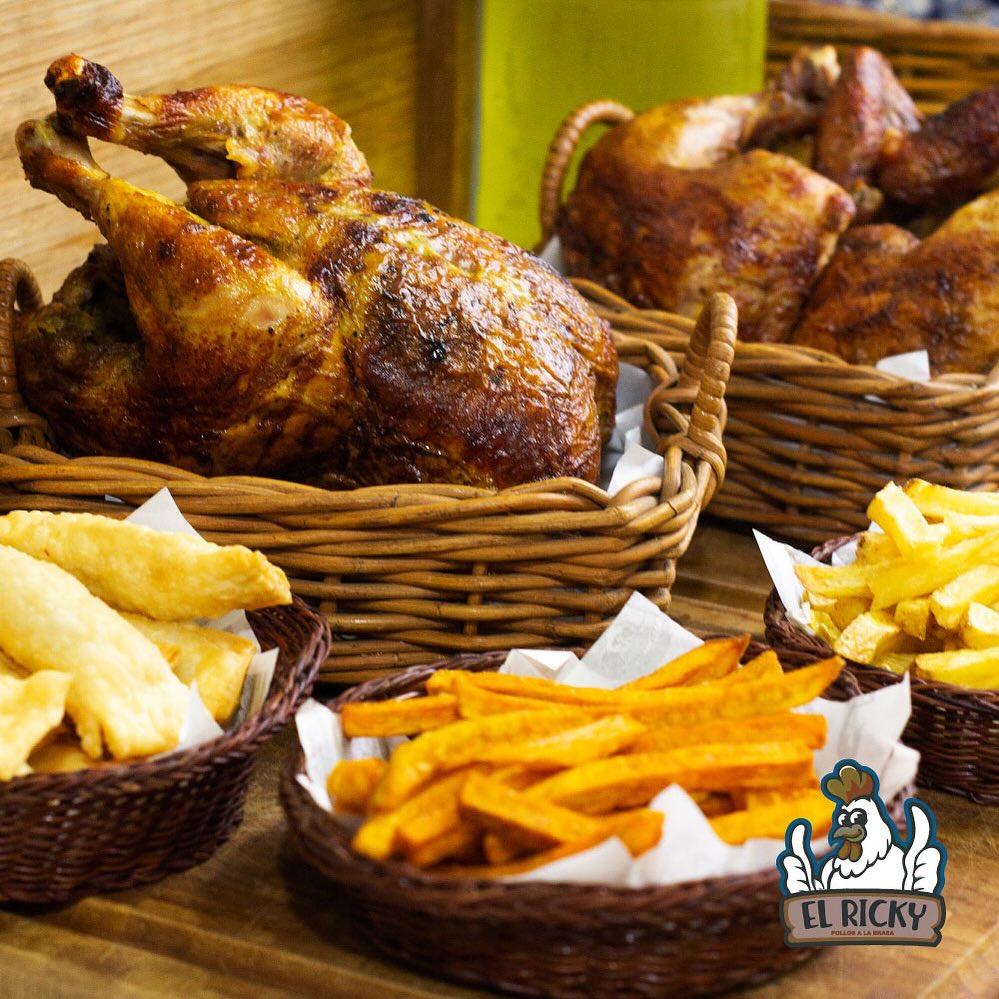 Un pollito con papa por... - El Ricky - Pollos a la Brasa