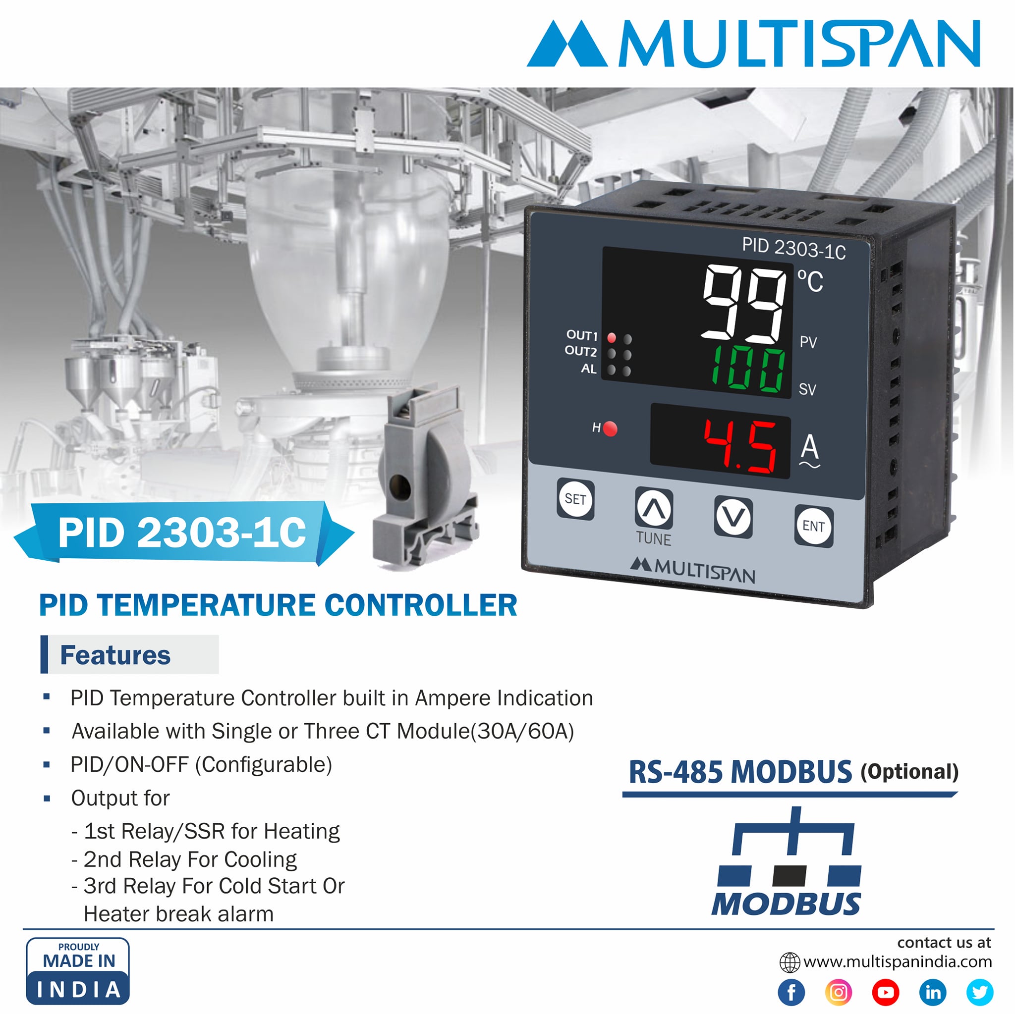 PID 2303-1C PID... - Multispan Control Instruments Pvt Ltd | Facebook