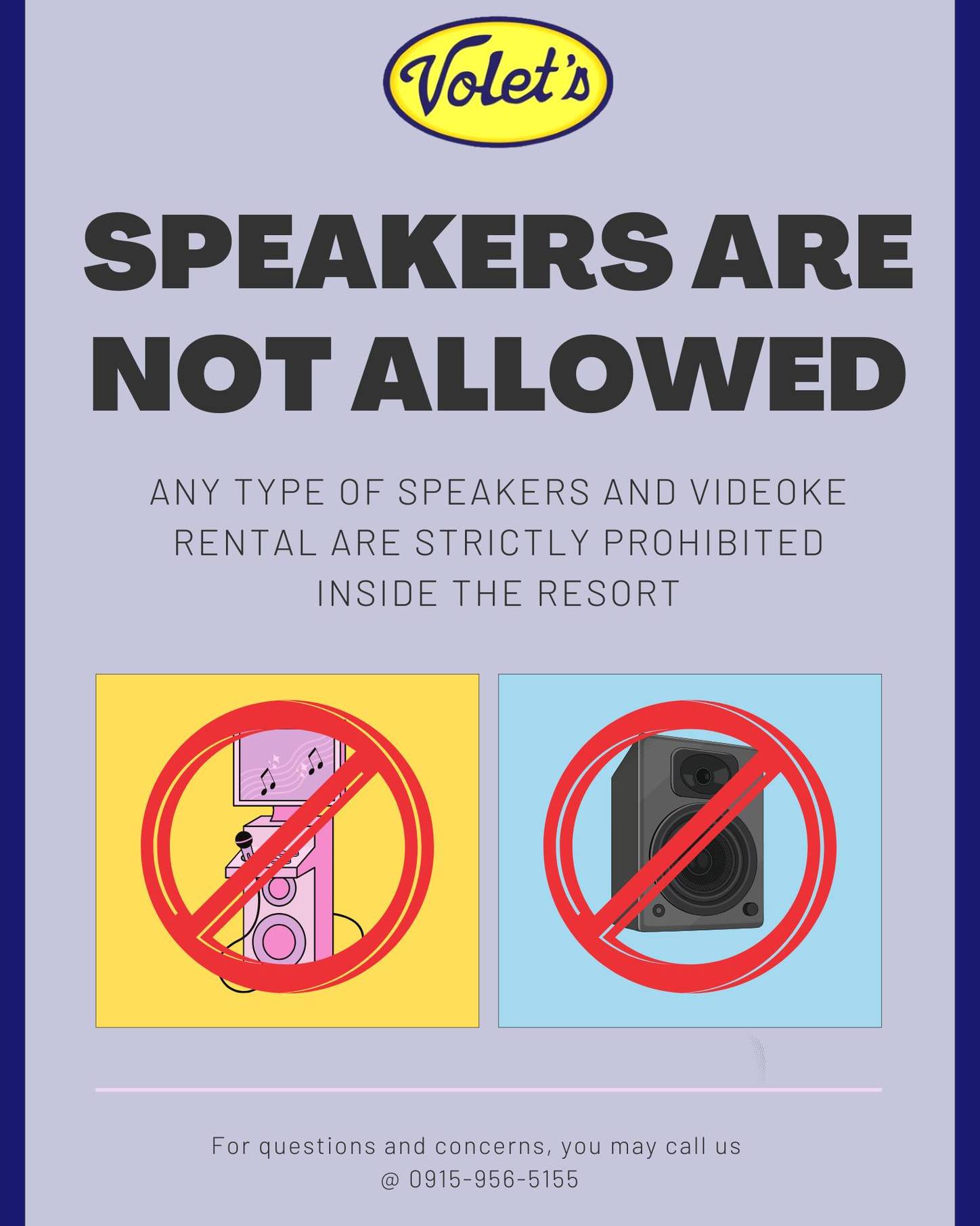 Reminder: Speakers and Videoke... - Volet's Hotel and Resort | Facebook