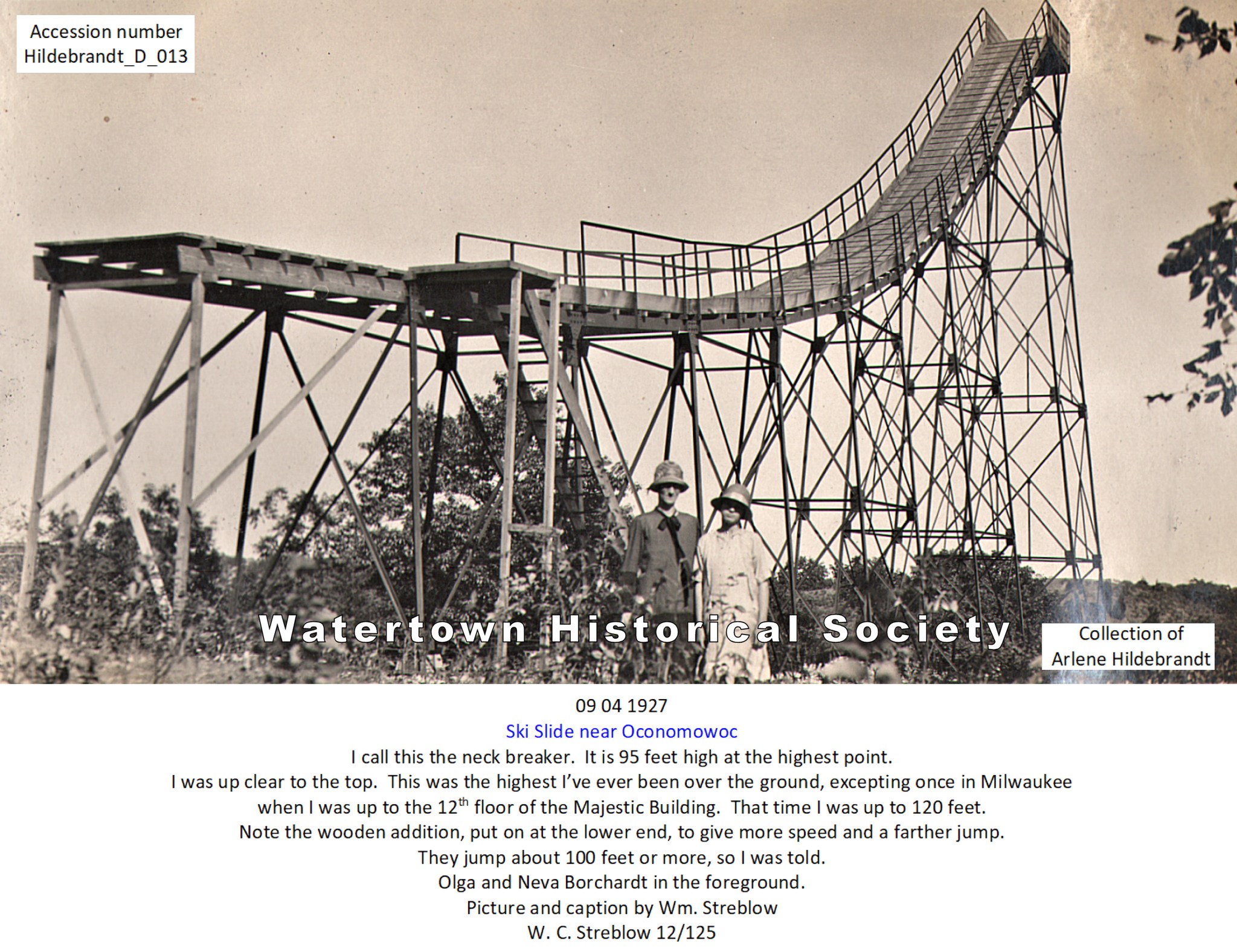 Devils Lake toboggan slide history