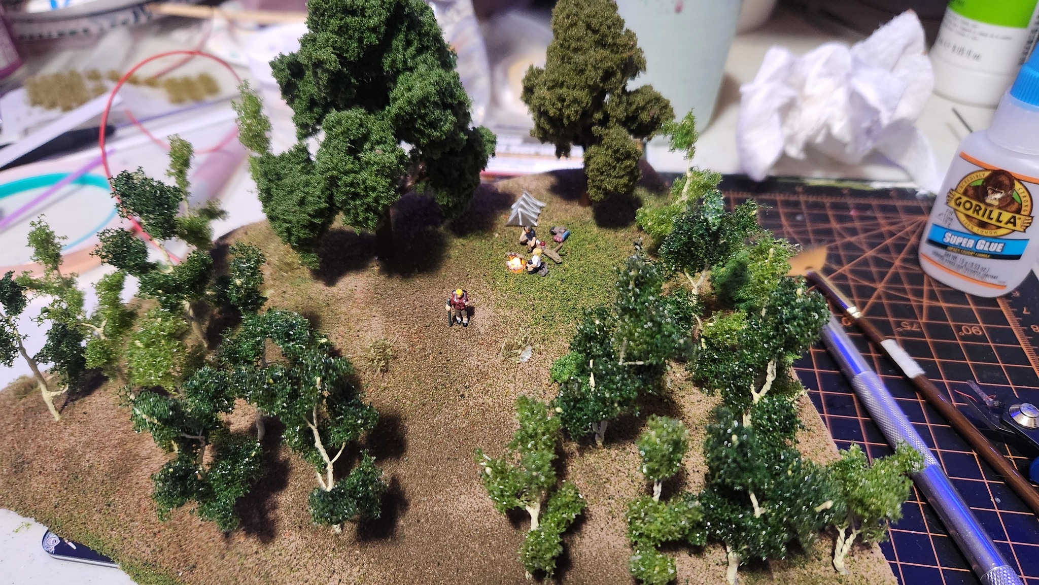 Woodland Scenics N Scale Figures - Campers (A2199) - Made In Japan