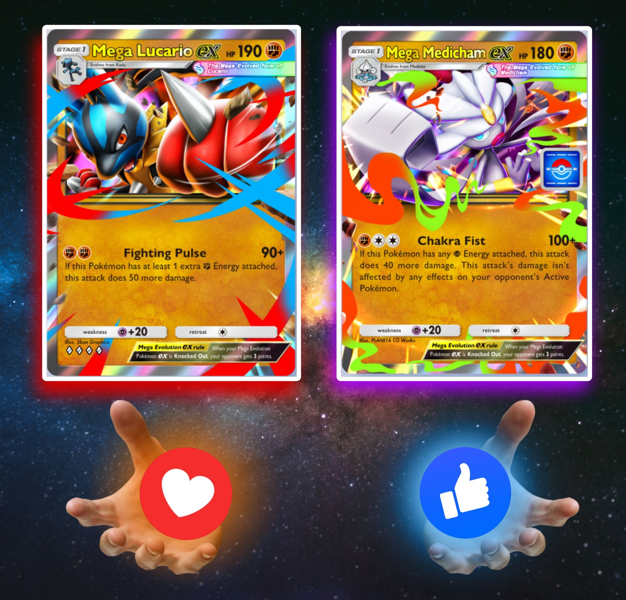 Harness the power of aura and show no mercy with Mega Lucario ex