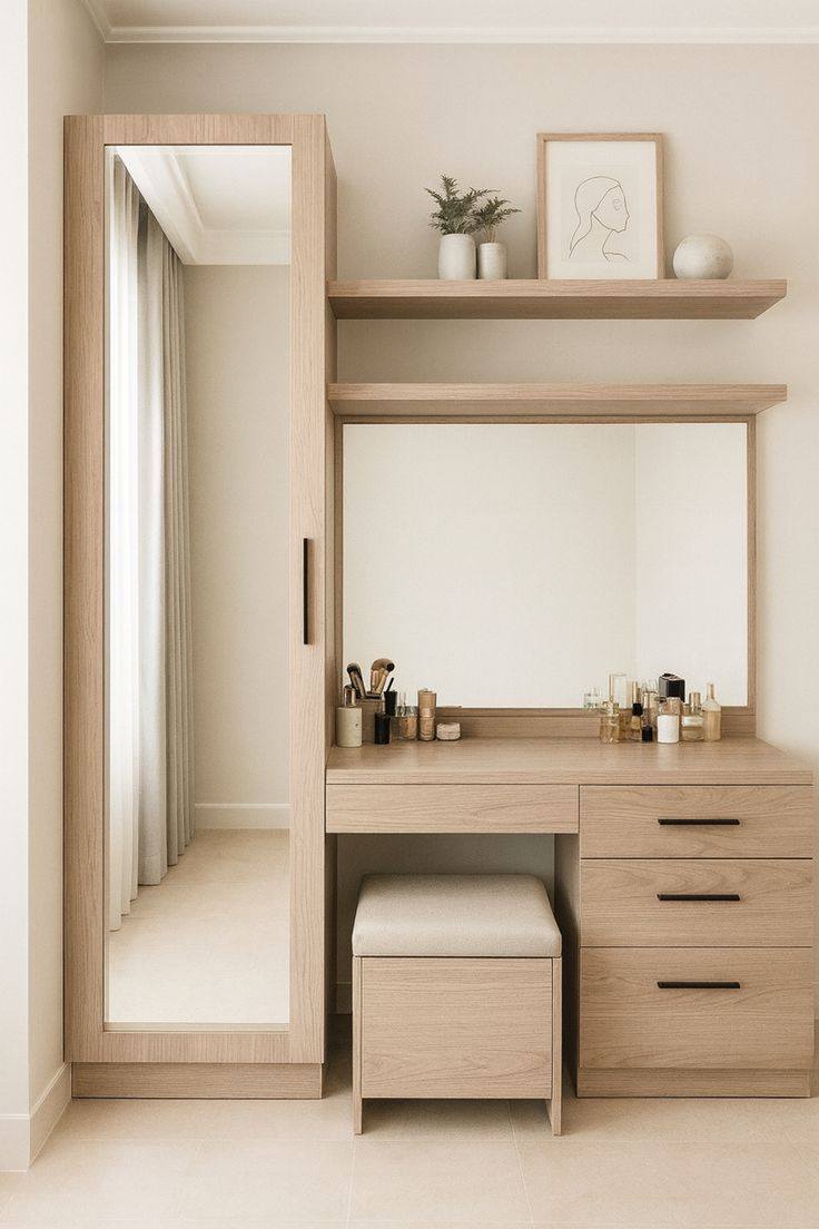 designer dressing table Modern luxury design 🔥🔥 Wardrobe Color:Off white light blue women shoes Sequin Off The Shoulder applied finish that accentuates