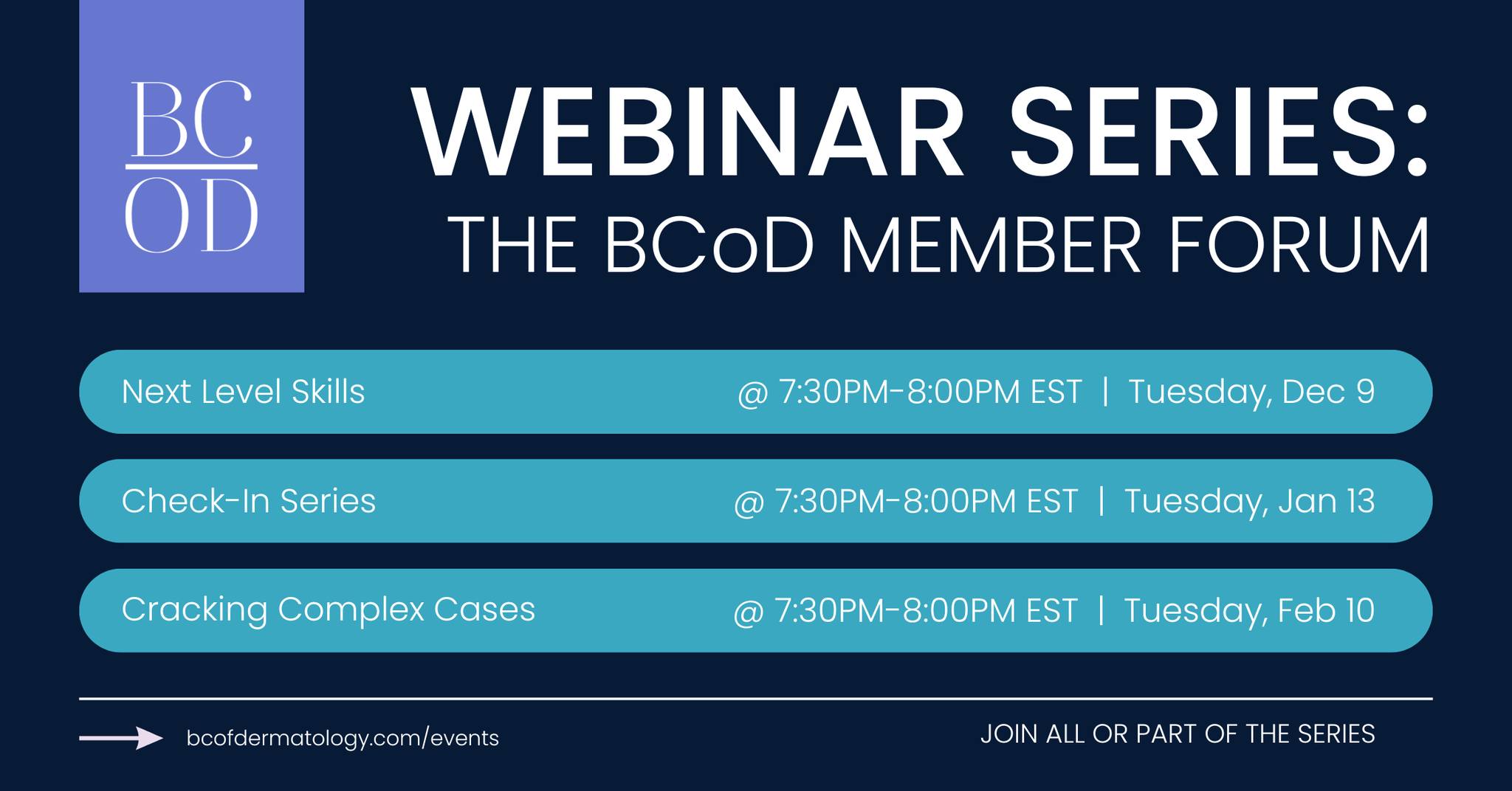 Biologic Coordinators of Dermatology - BCOD