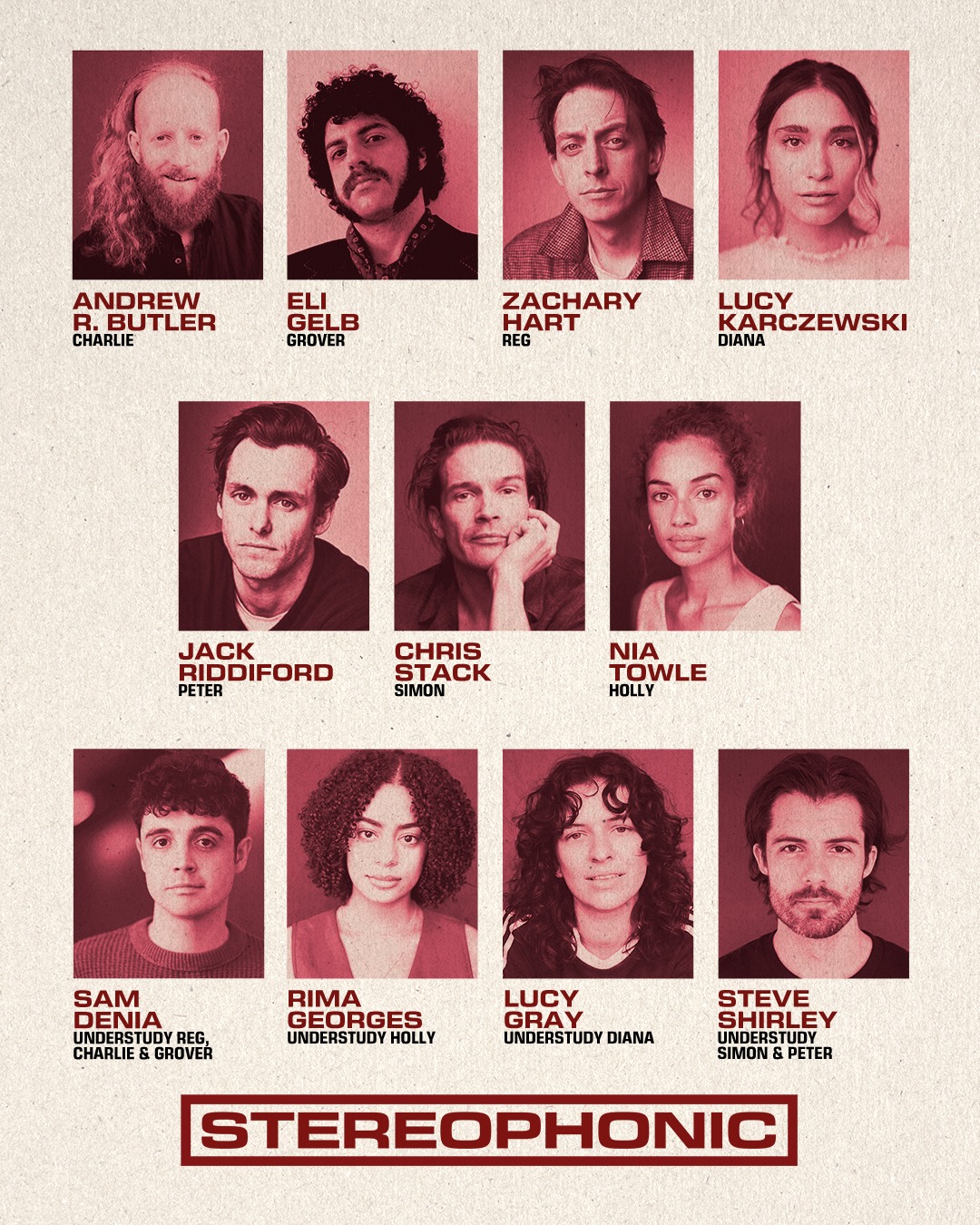 Meet the cast of Stereophonic,... - Official London Theatre | Facebook