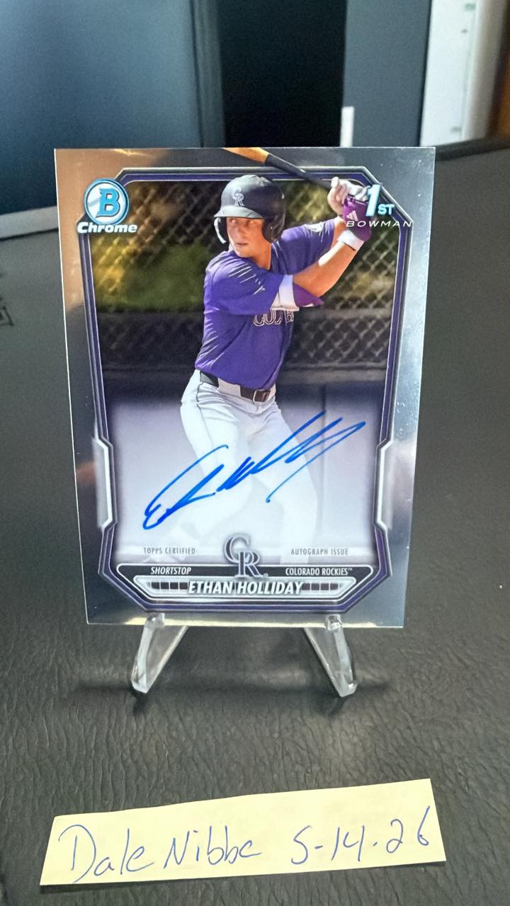 What is the value of a 1/1 Ethan Salas on-card auto?