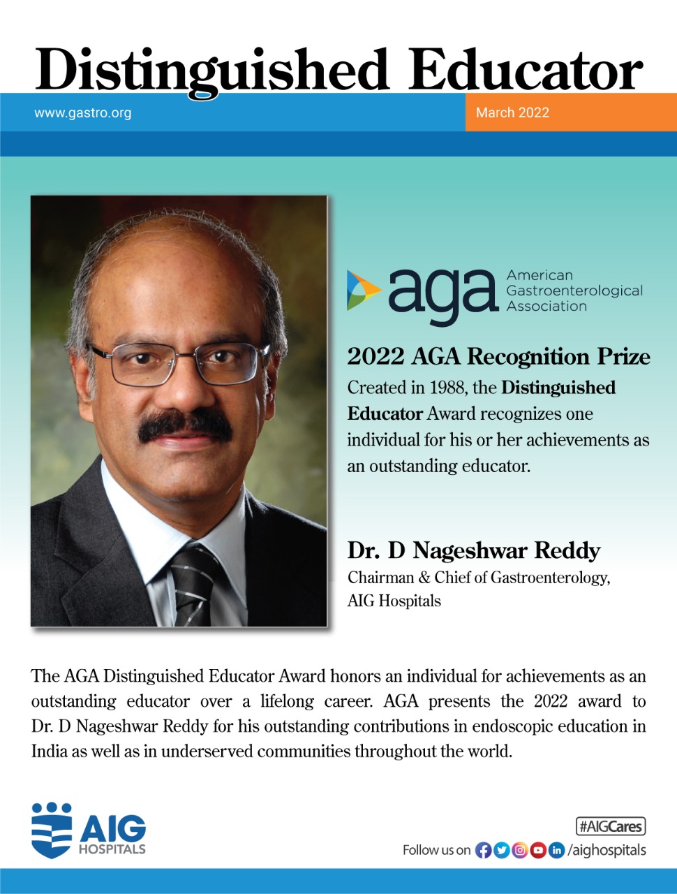 Congratulations to Dr Nageshwar Reddy... - Olive Health Care