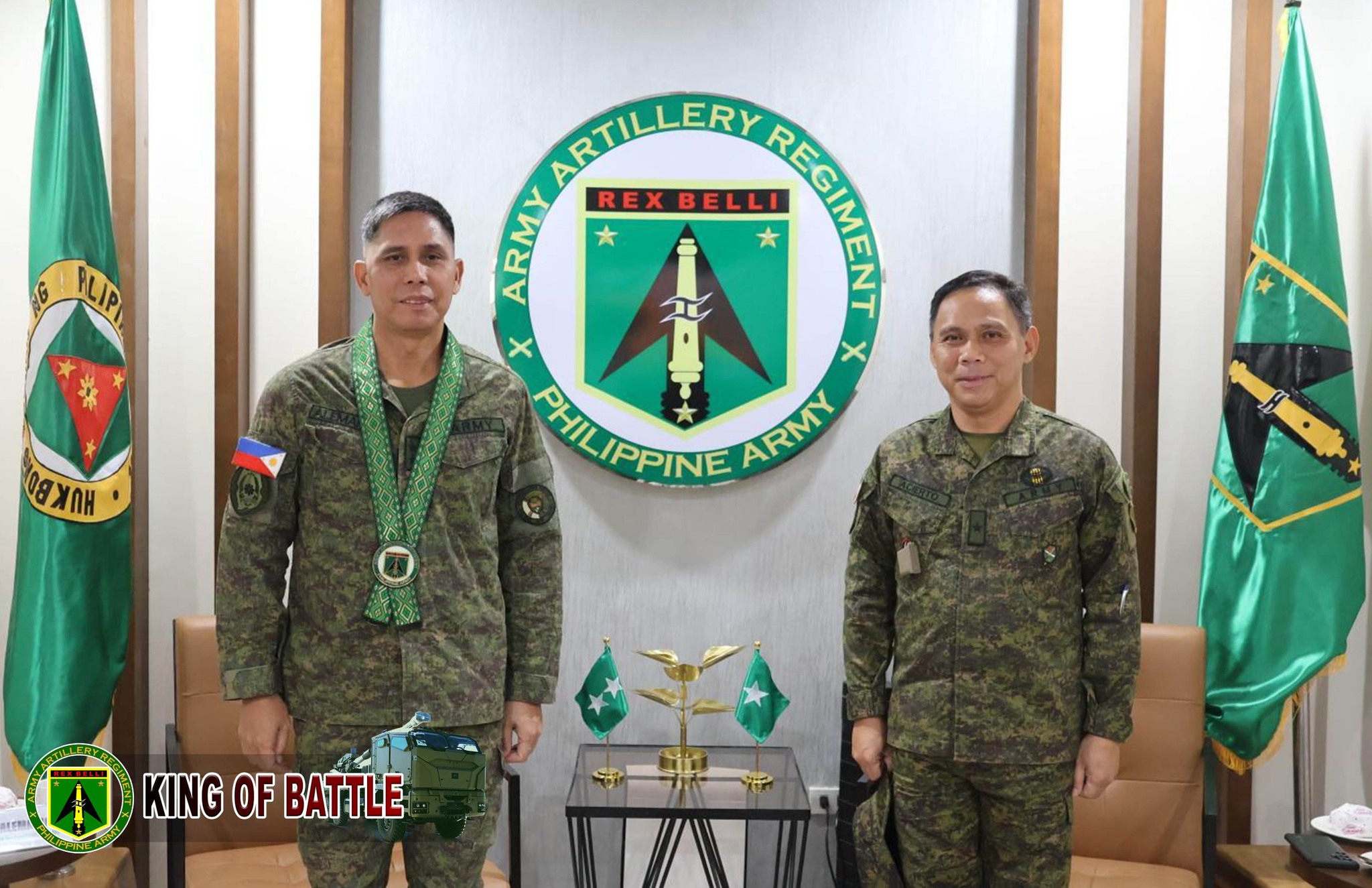 Army Artillery Regiment welcomes the AFP Officials Major General Rey B ...