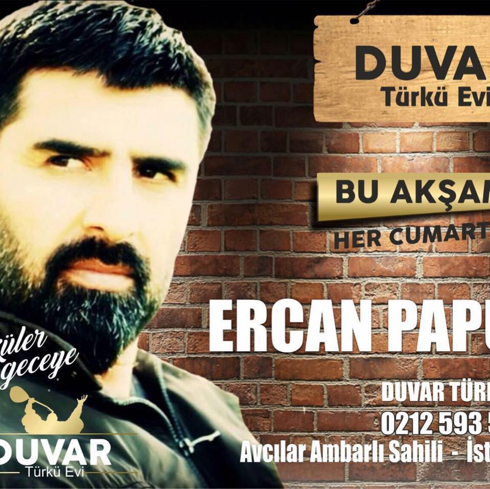 duvar turku evi ercan papur bu aksam muhtesem sahnesiyle duvar turku evinde 0212 593 57 22 facebook