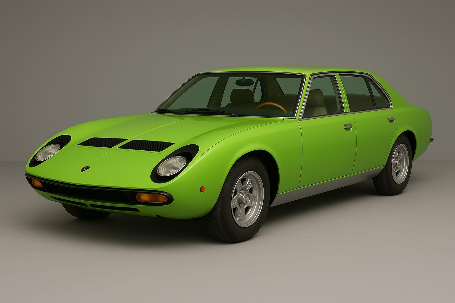 Lamborghini, Mira wagon and sedan AI GENERATED PHOTO