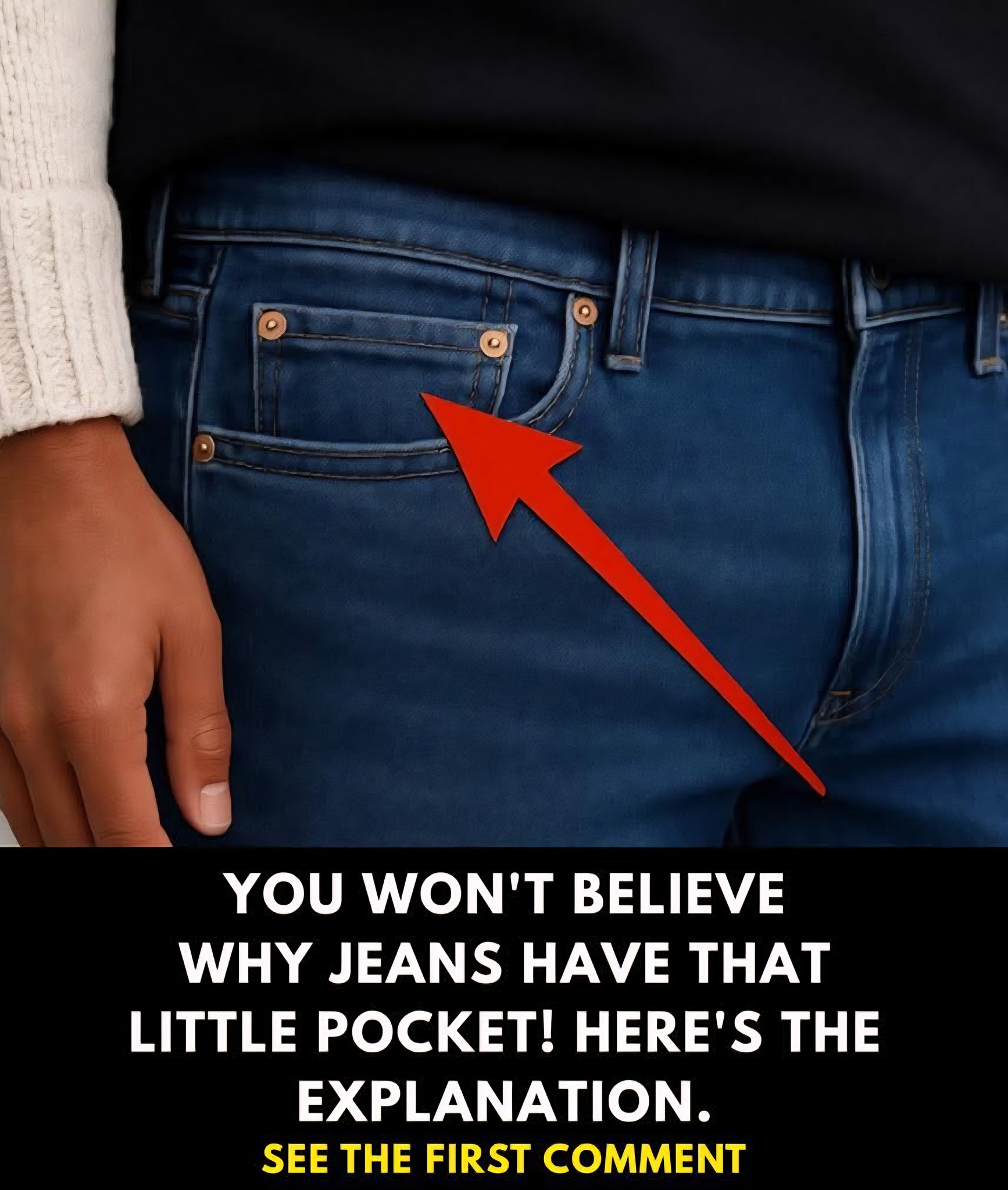 Thinking - Why do jeans have a mini-pocket? The explanation 👇 | Facebook