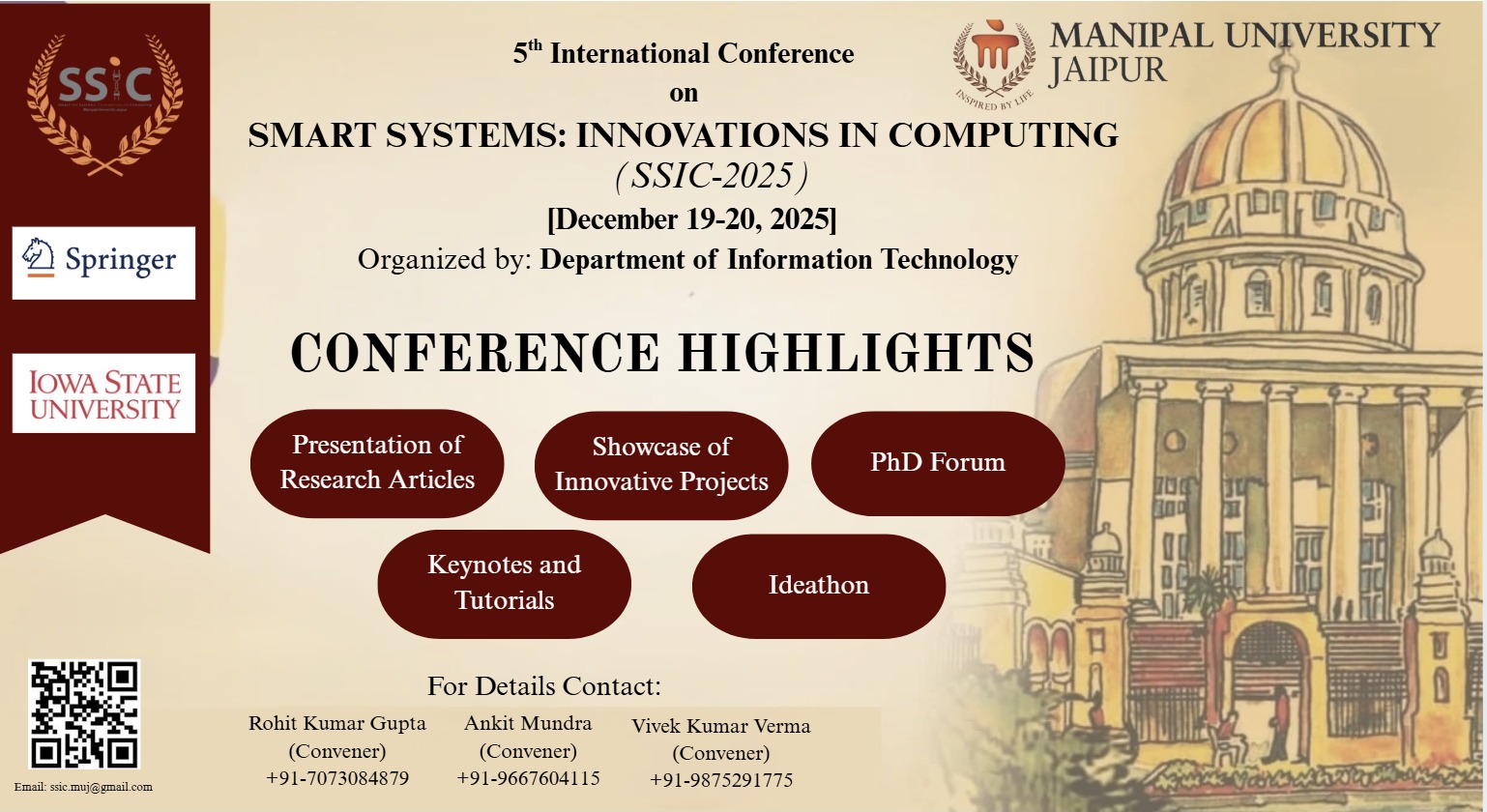 5th International Conference on SMART SYSTEMS: INNOVATIONS IN COMPUTING ...