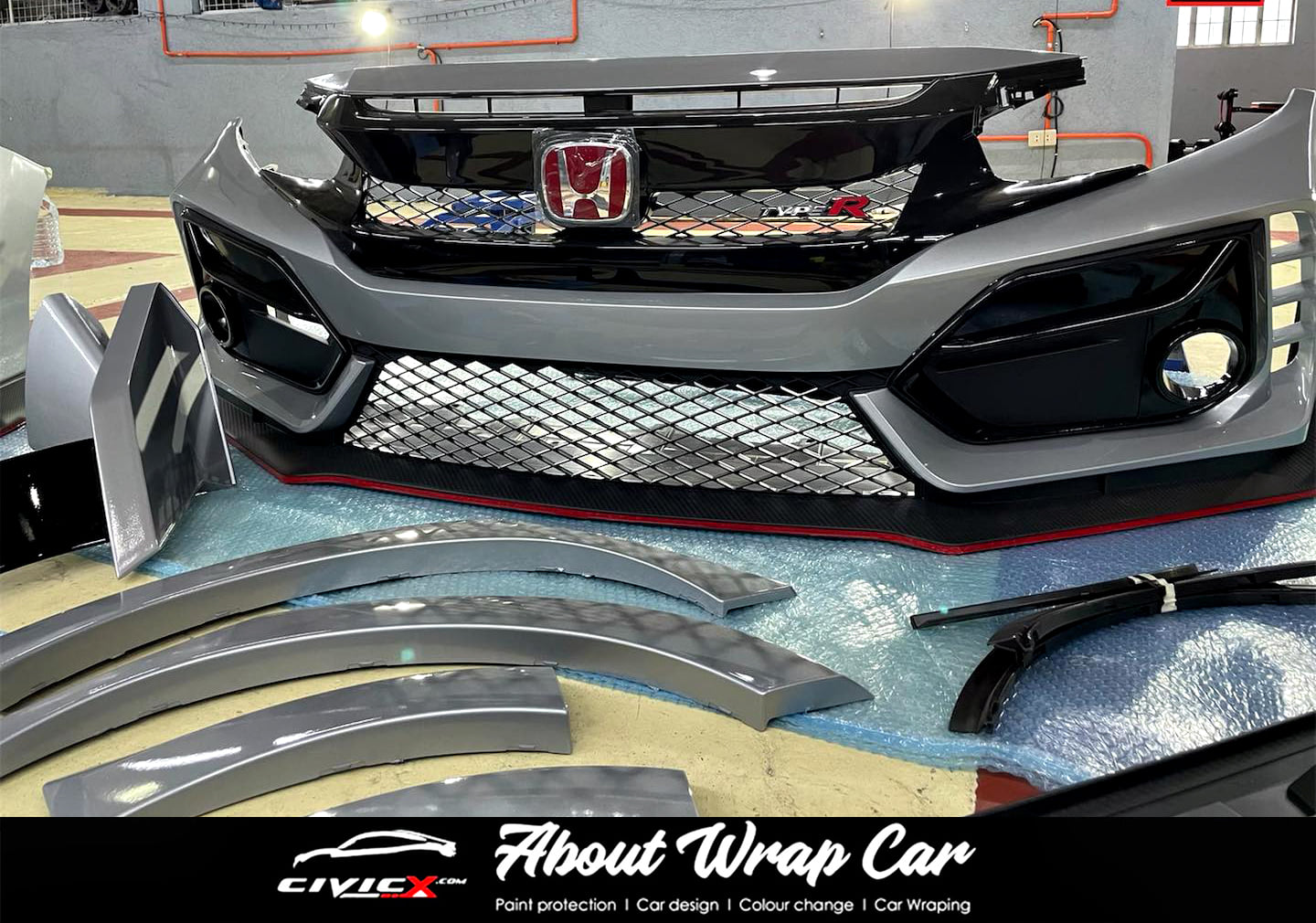 About wrap car - 🤙🏻🇯🇵จัดส่งชุดพาร์ทรอบคัน Civic Type R MC... | Facebook