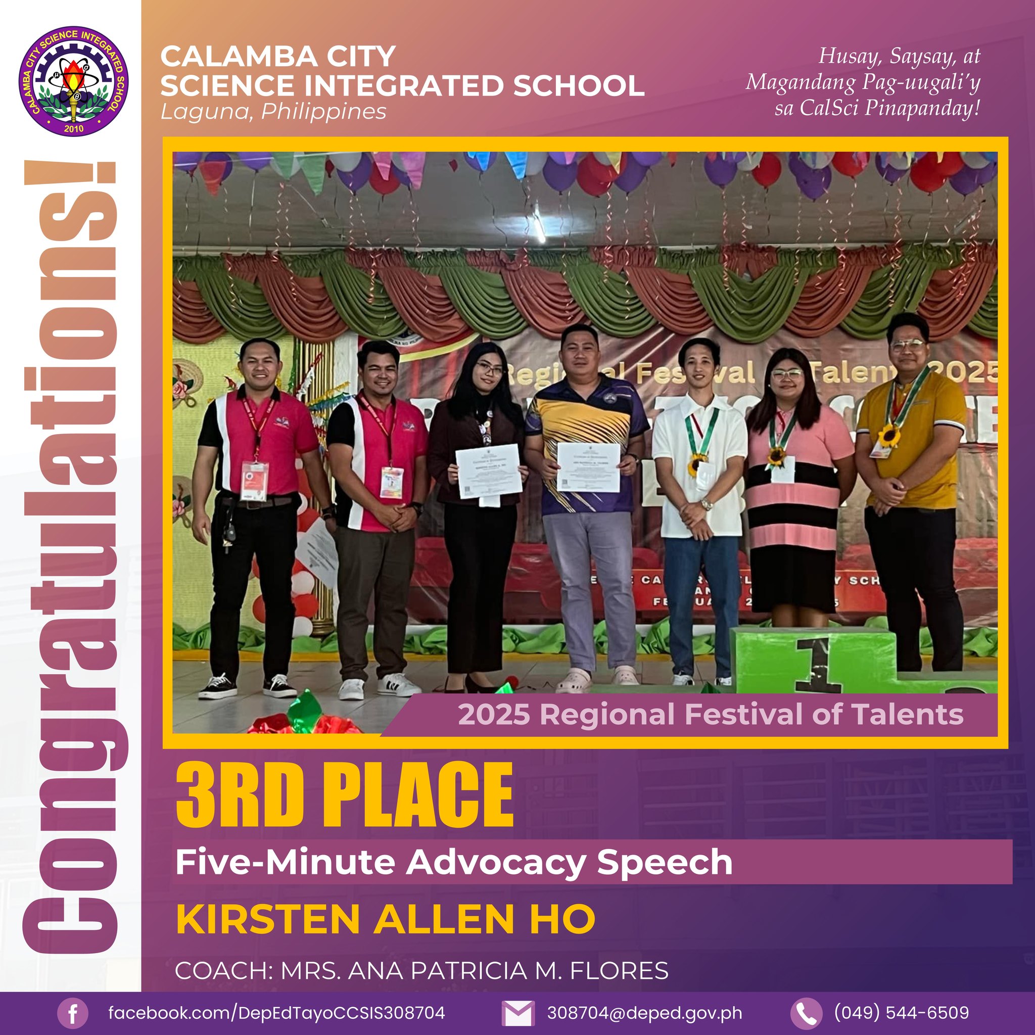 DepEd Tayo Calamba City Science Integrated School - Calabarzon added a ...