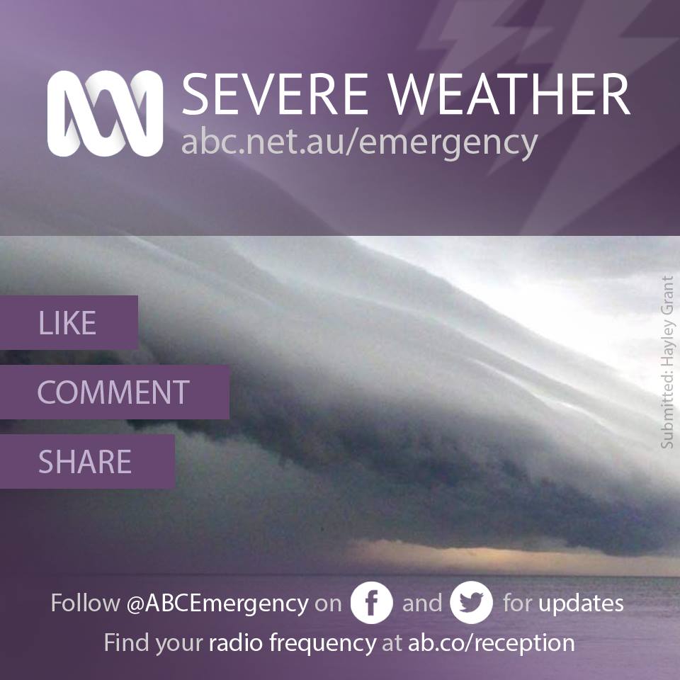 ABC Emergency - ⚠🌧 Severe weather warning for SOUTH... | Facebook