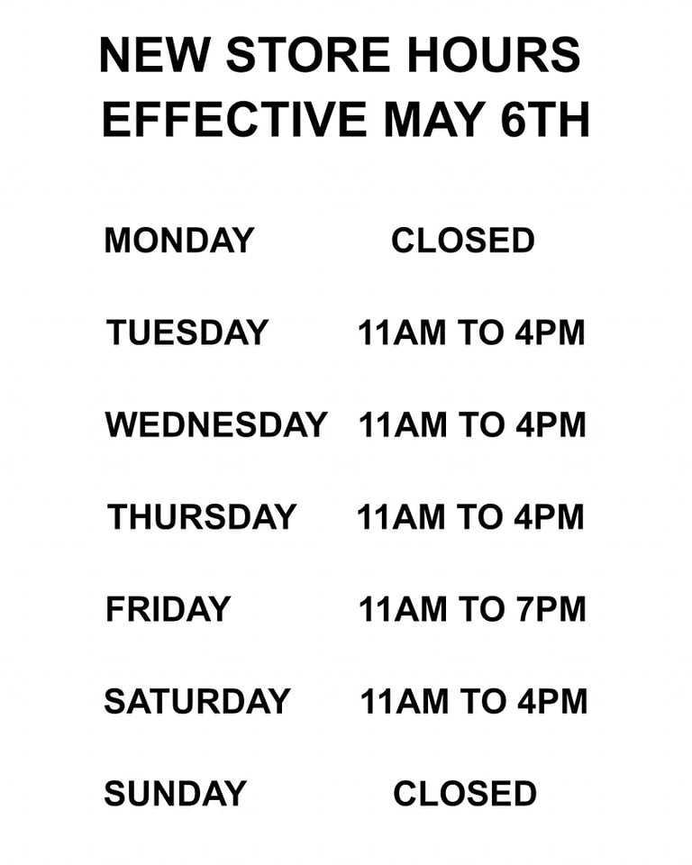 Golden - ***PLEASE SHARE*** NEW STORE HOURS PLEASE BE ADVISED THAT AS ...