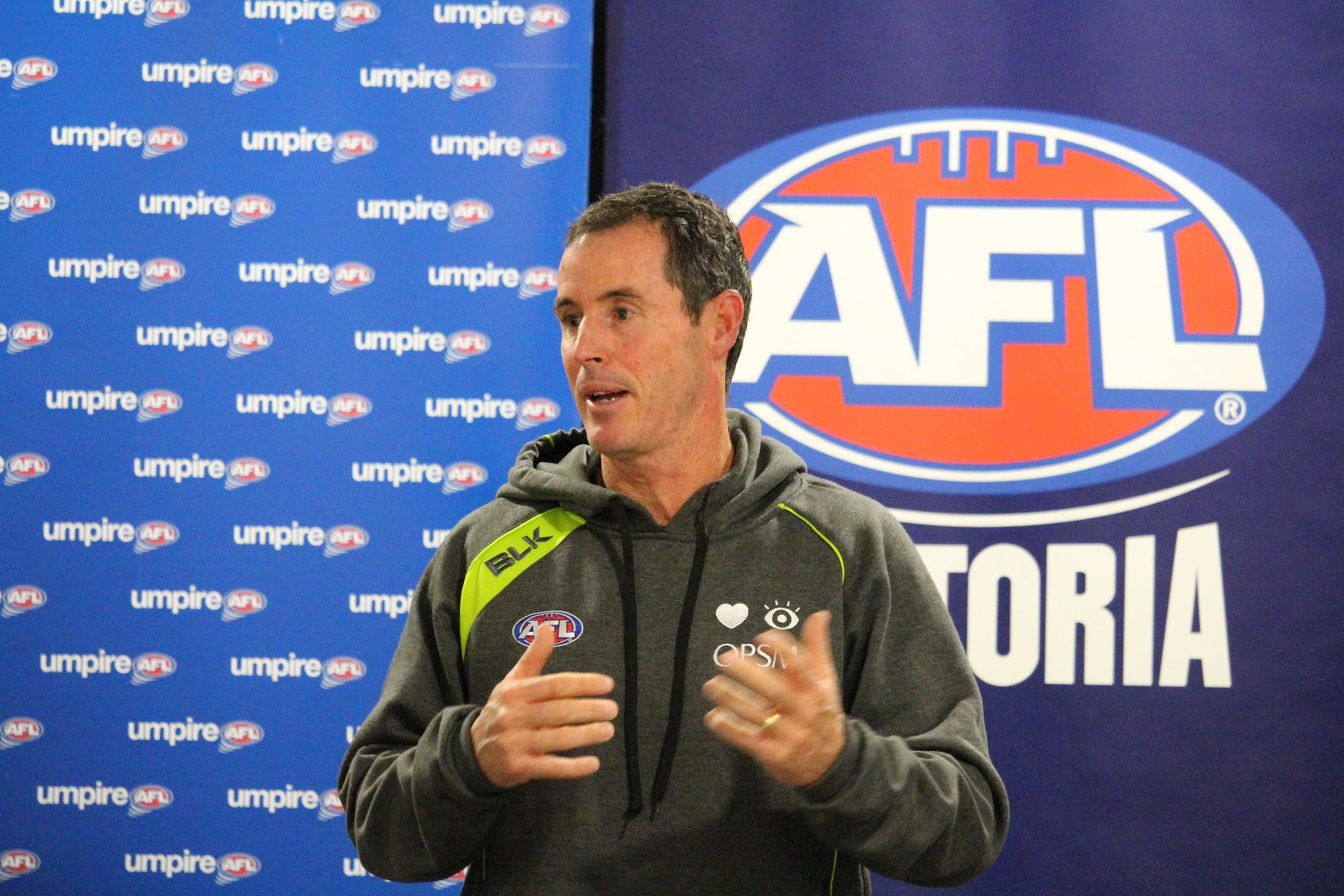 Riddell Umpires - AFL Umpire, Sam Hay, with Jake Patton... | Facebook