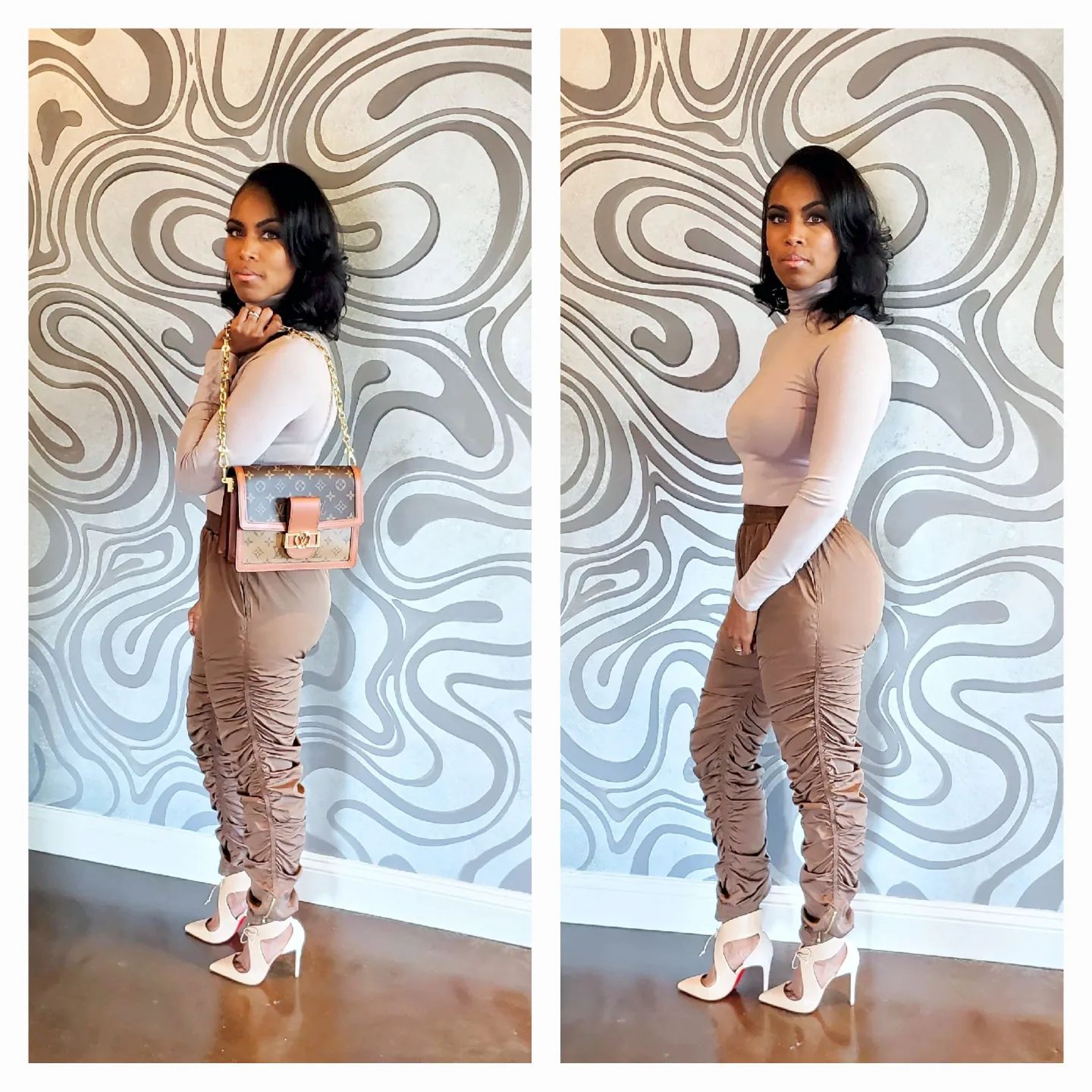 She Is the Alter. @FashionNovaCurve 🖤 After Hours Allure Pant Set