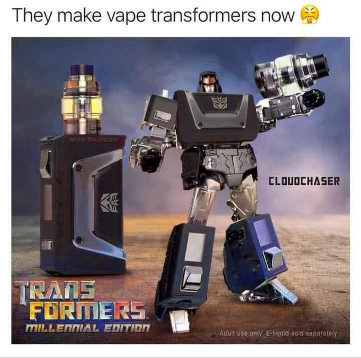 They make vape transformers now ร FORMERS MILLENNIAL EDITION