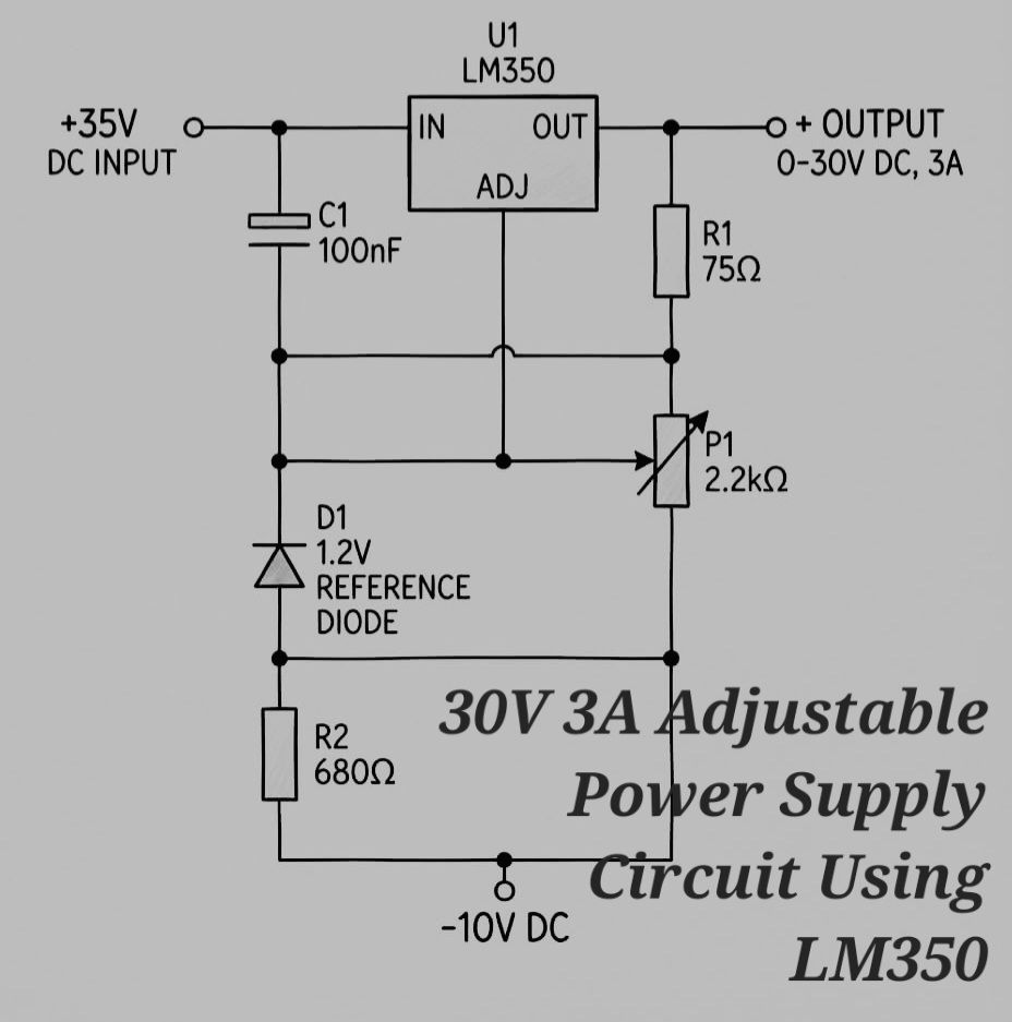How To Make Adjustable Power Supply 0-60V 30A