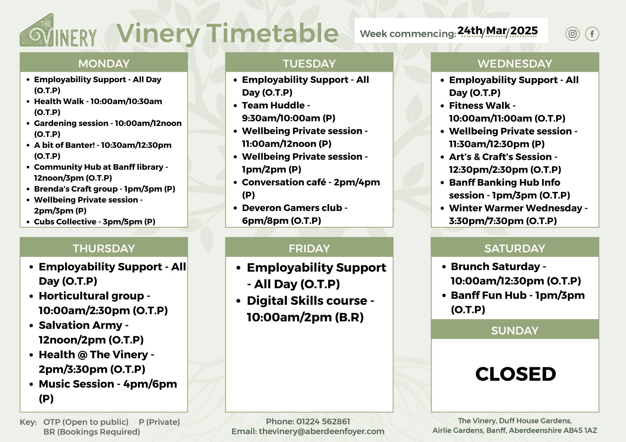 Grow - Hello!😄 Here's our Weekly timetable ready for upcoming 13th ...