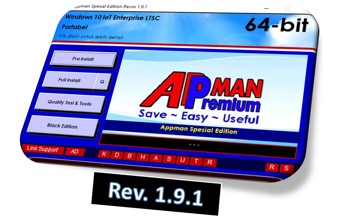 Portabel - APPMAN REV. 1.9.1 sudah saya upload. Silahkan download ...