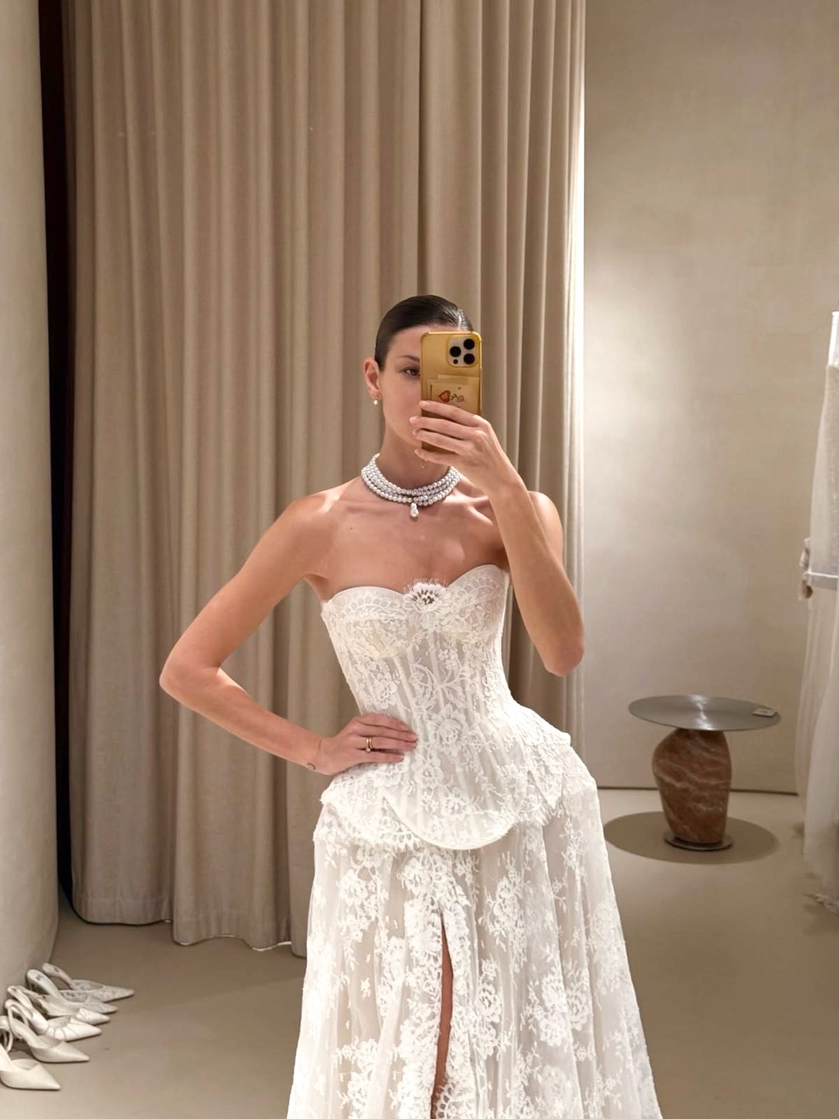 jdy denim dress dam Jdy Sanna Mix Dnm Noos Klänning Lace-Up Long A-Line Prom Color:Beige(Pre-Sale 7days) Brown Night Out Dresses Boxy 3/4 sleeves for