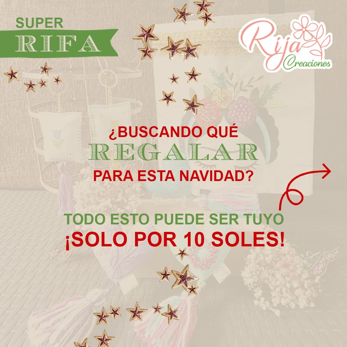 Rija Creaciones - 🎄🎁 Rifa de productos hechos a mano de... | Facebook