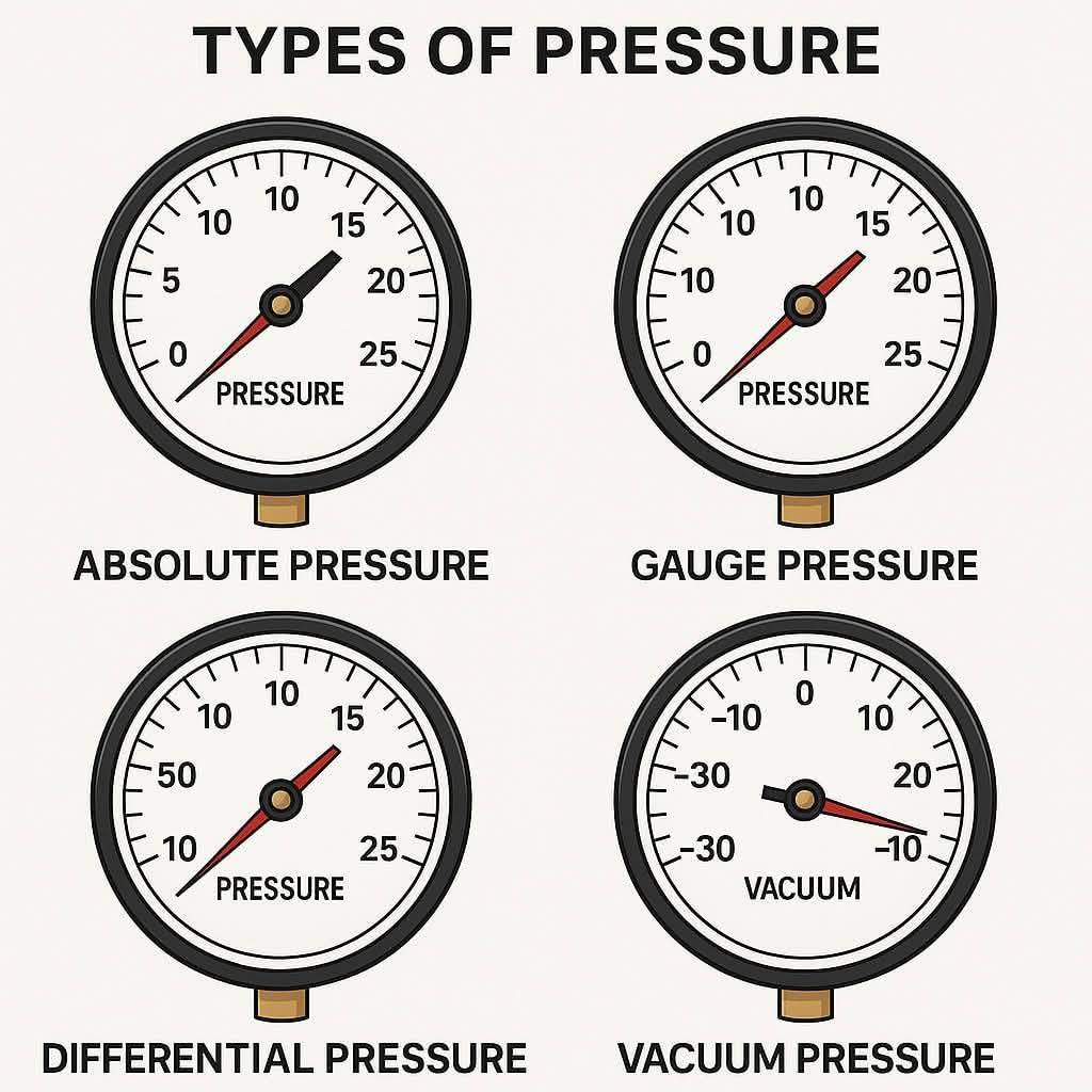 Ismail Saad - TYPE OF PRESSURE. Atmospheric, gauge,... | Facebook