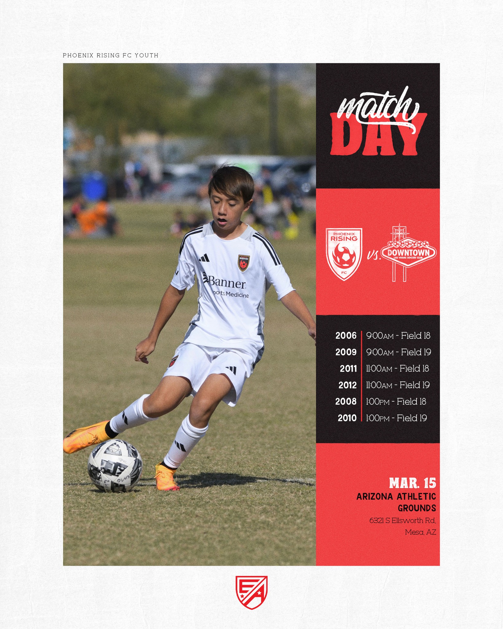 Phoenix Rising FC Youth Soccer - Regions and Platforms | Scottsdale AZ