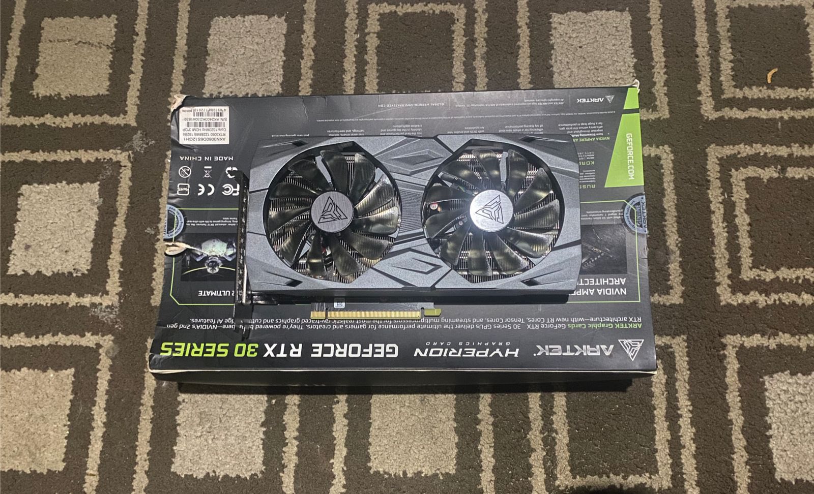 Rtx 3060 12gb gddr6 gpu for sale