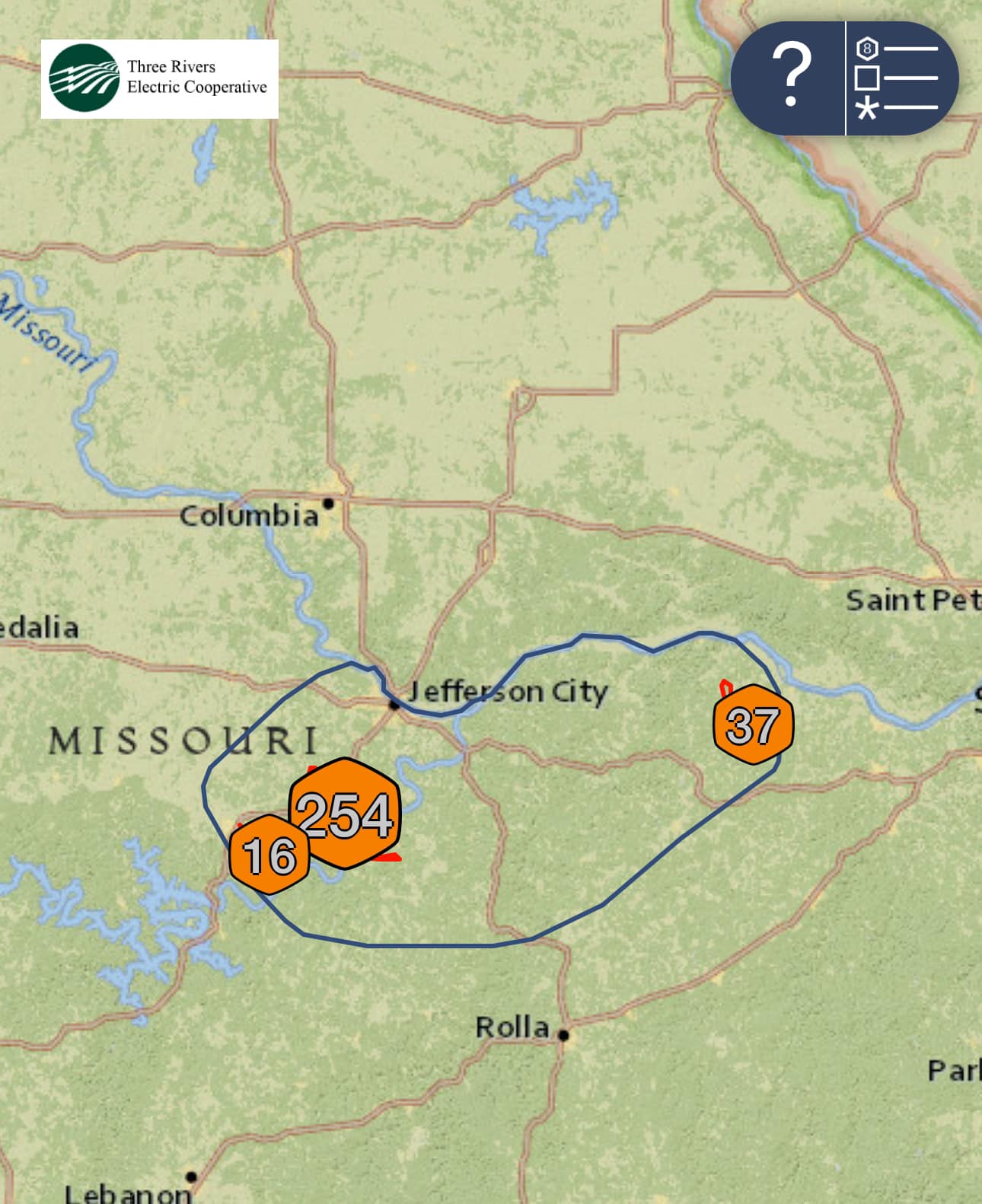 Crews are currently... - Three Rivers Electric Cooperative
