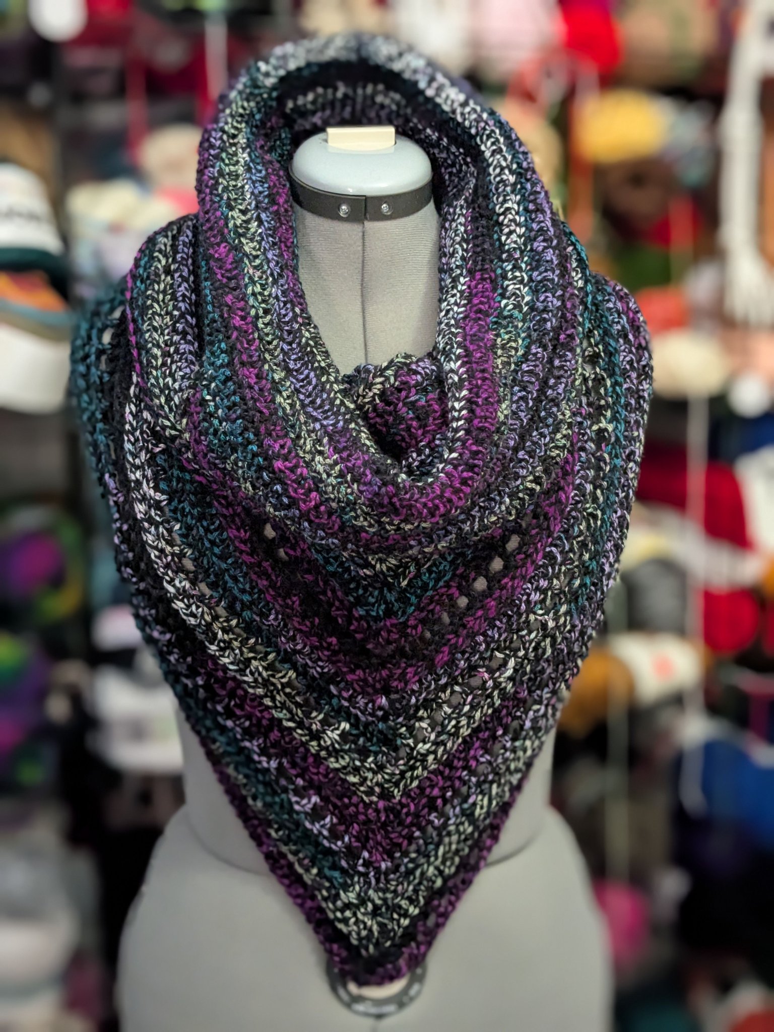 Wild orleander hooded scarf pattern by me