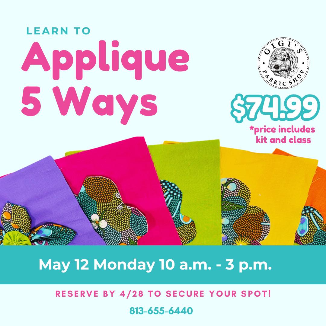 Gigi's Fabric Shop - We are happy to announce that classes are back at ...