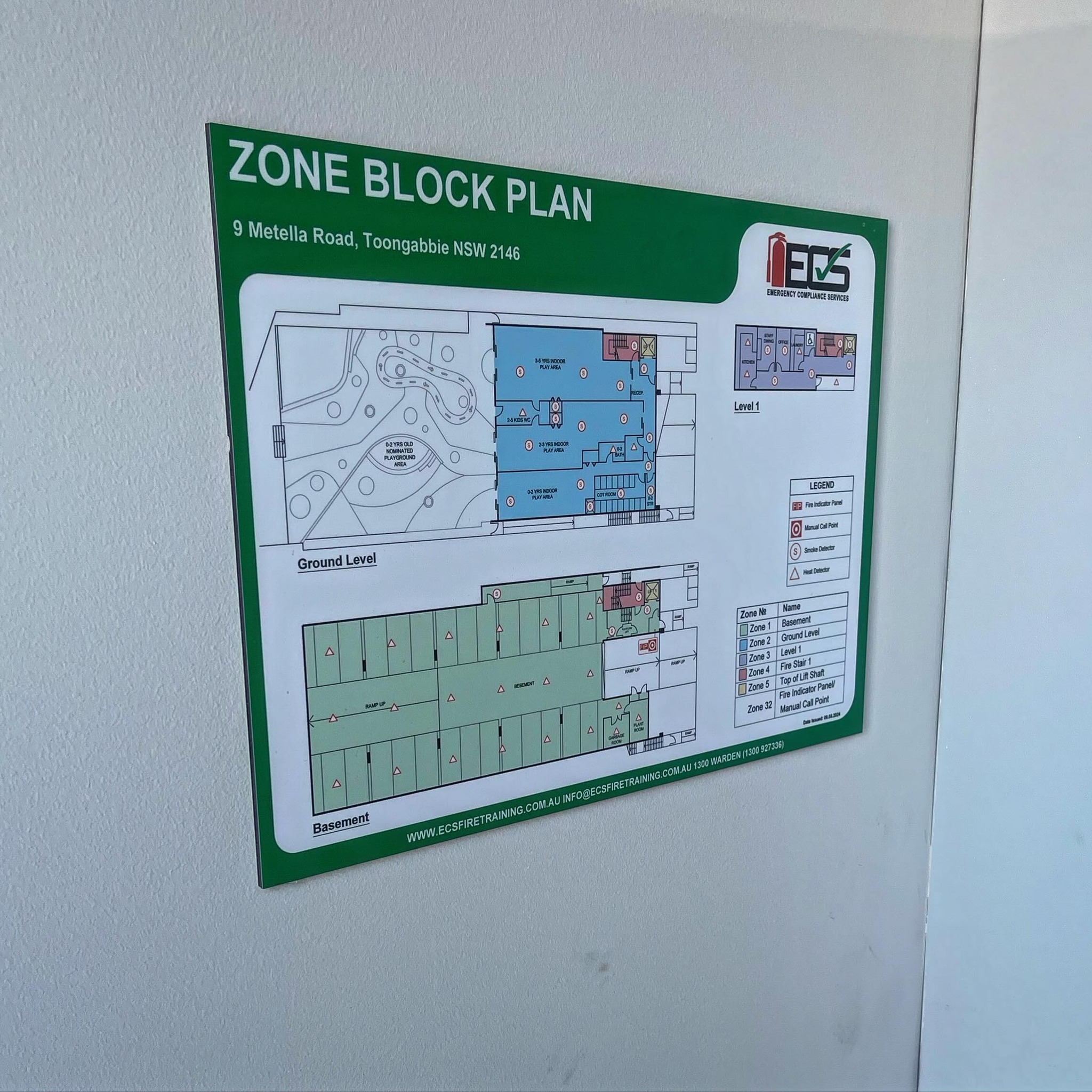Emergency - A Fire Indicator Zone Block Plan is a diagram that shows ...