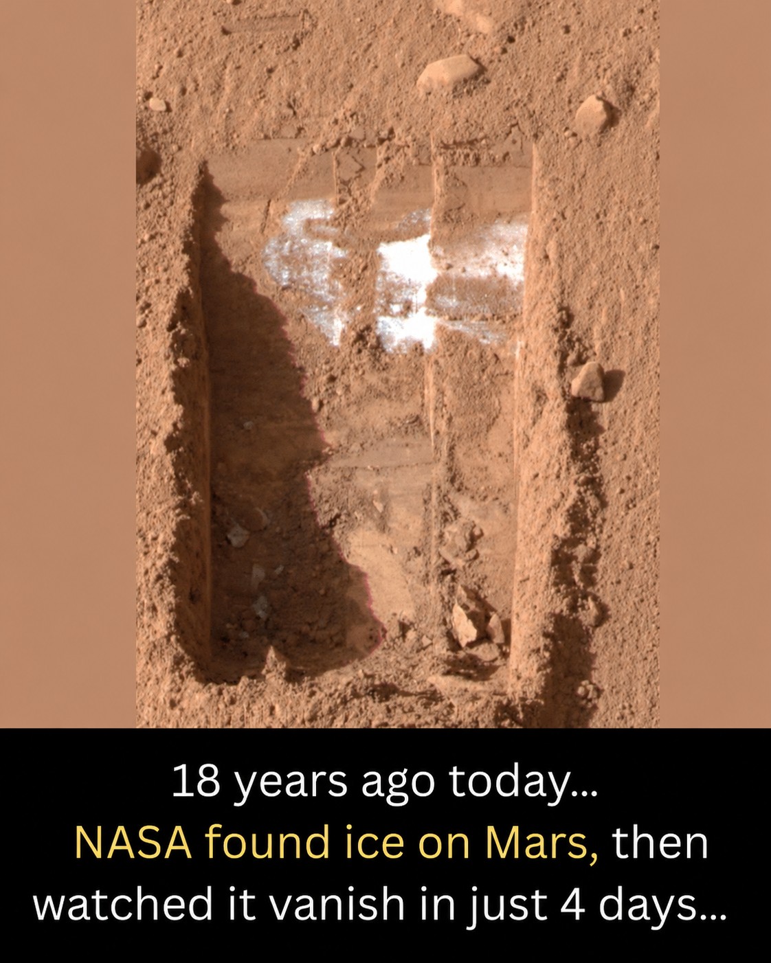 NASA confirms water ice on Mars through sublimation