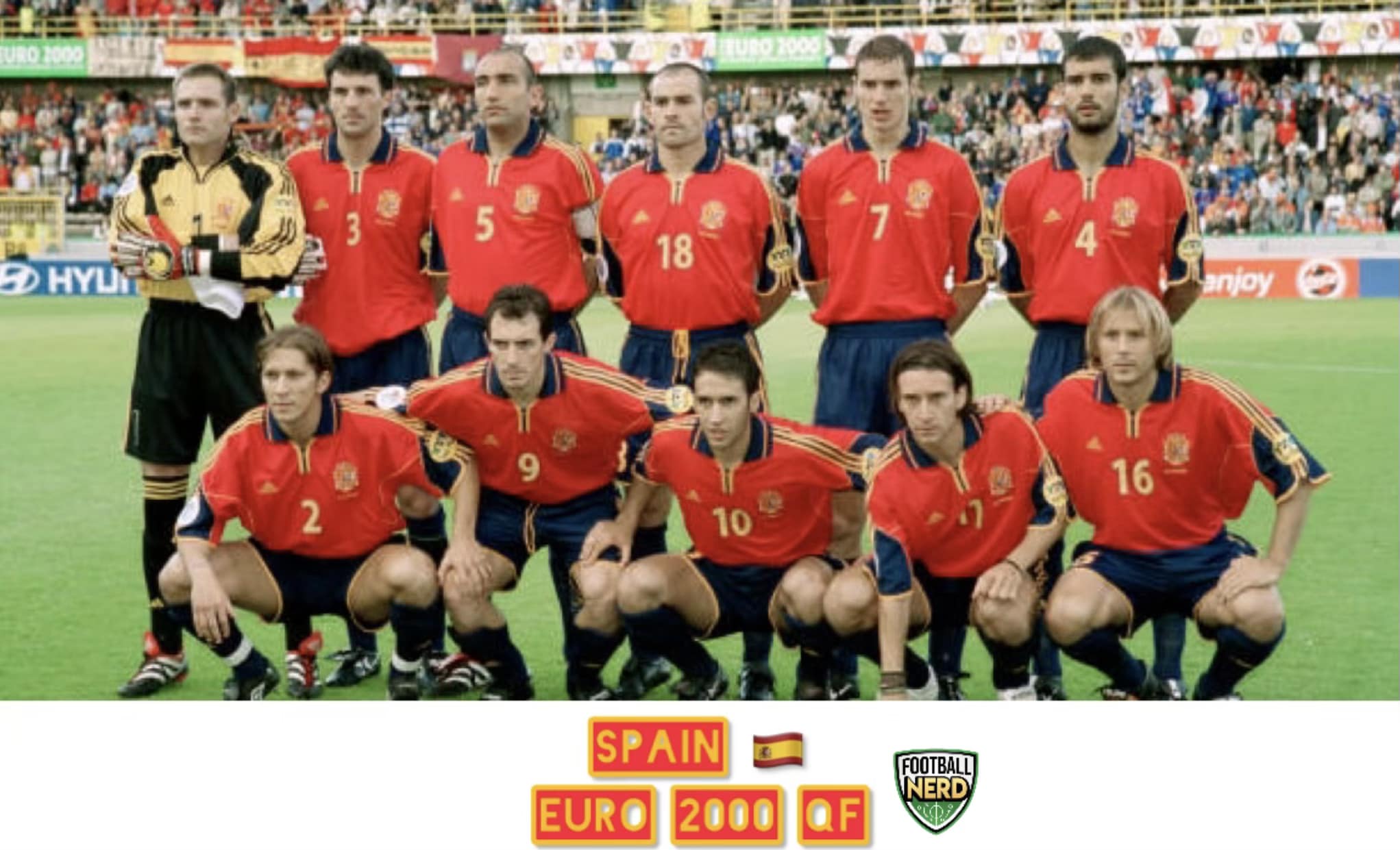Spain 🇪🇸 at Euro 2000 were involved in some entertaining games