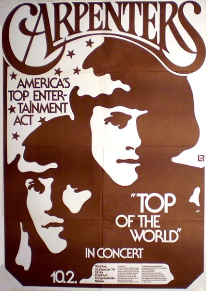 A concert poster from 1974 (this one for a show in Frankfurt