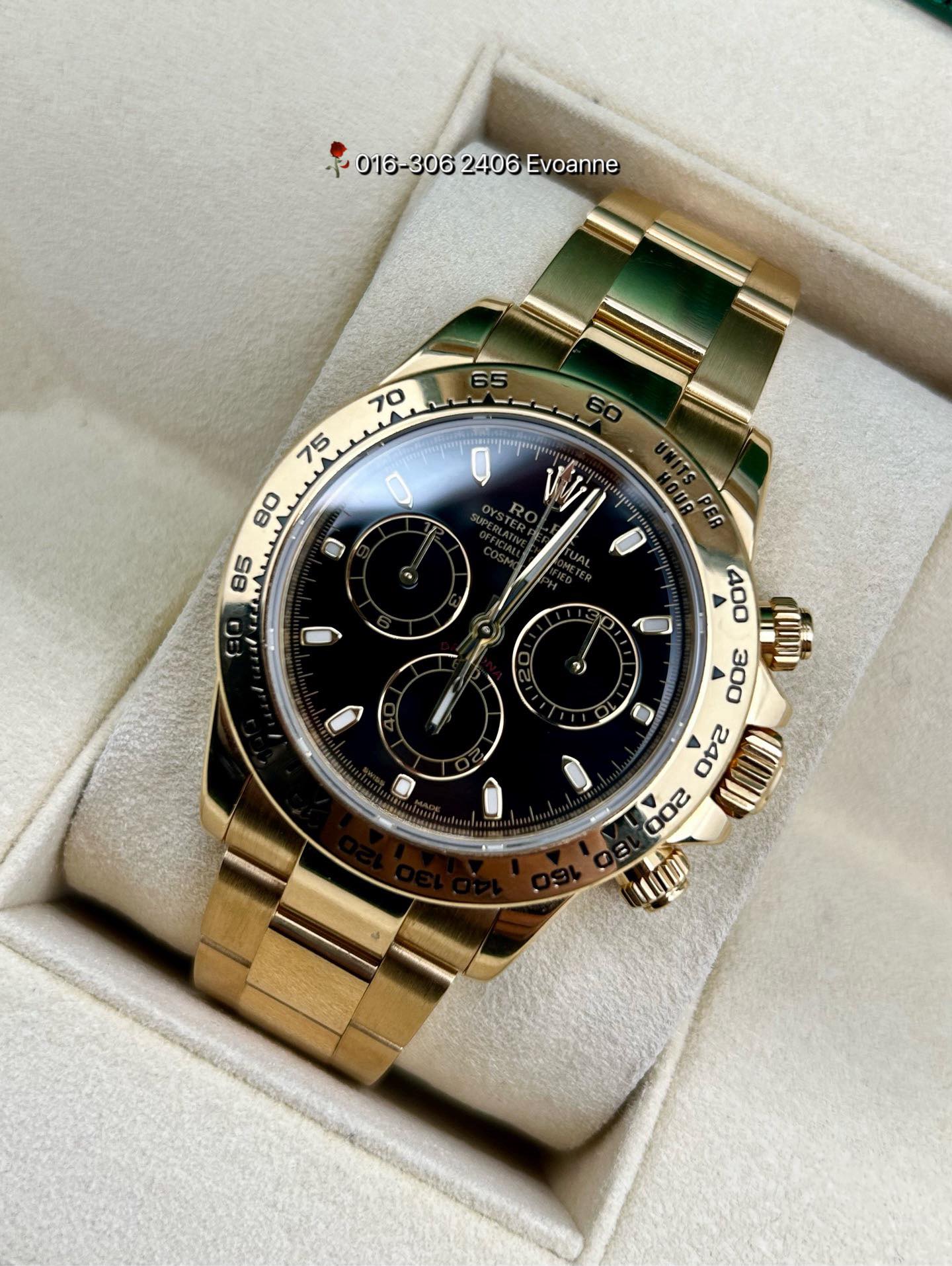 ⚡️Rolex Cosmograph Daytona Full Gold 全金黑面⚡️116508 📺JOIN