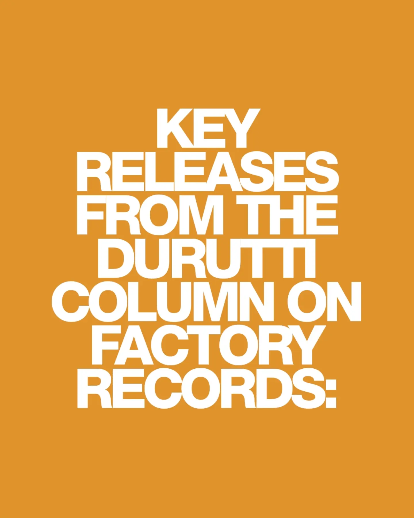 Really interesting for the Factory Records/Durutti Column headz: