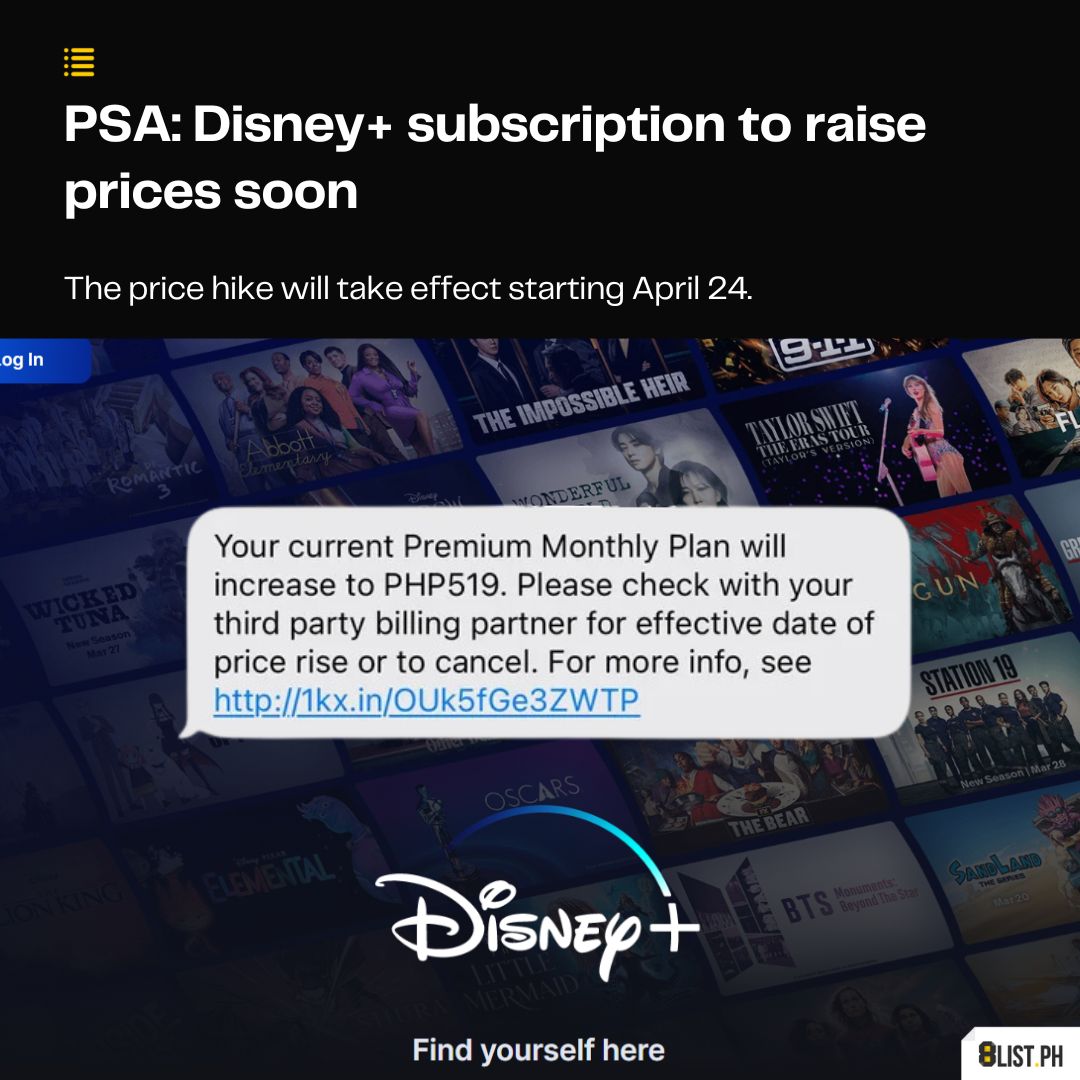 8List.ph - Heads up, Disney fans! Disney+ is set to make... | Facebook