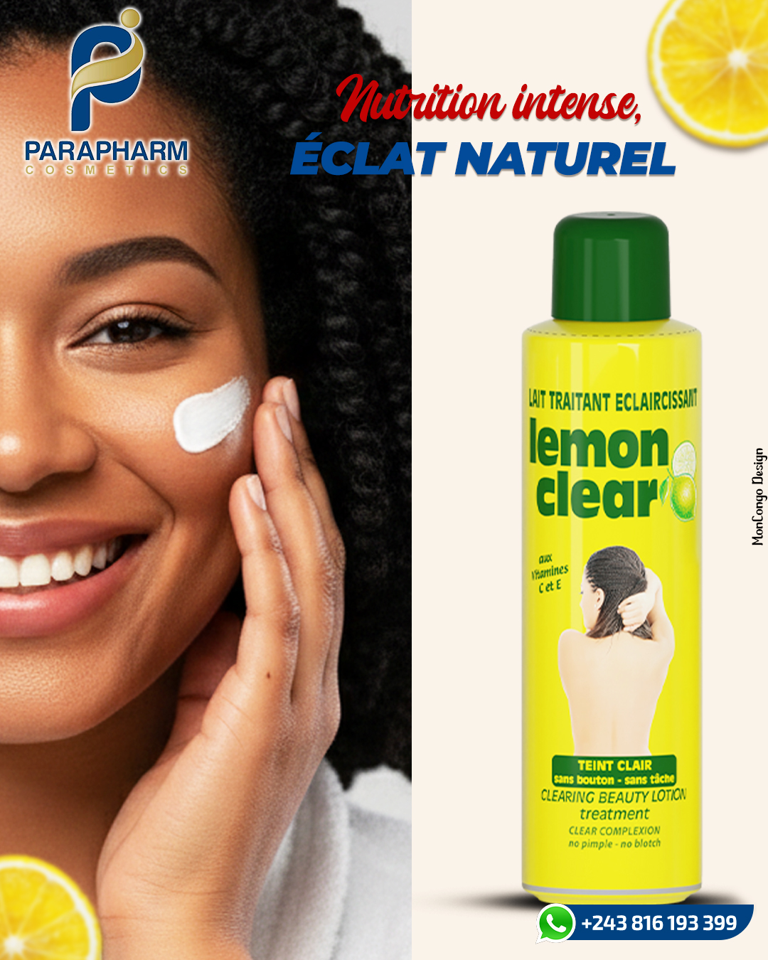 Lait éclaircissant Peau Jaune - 300 Ml - FPS 50 - Aux Extraits De Fruits - Neuf - Fabriqué En France