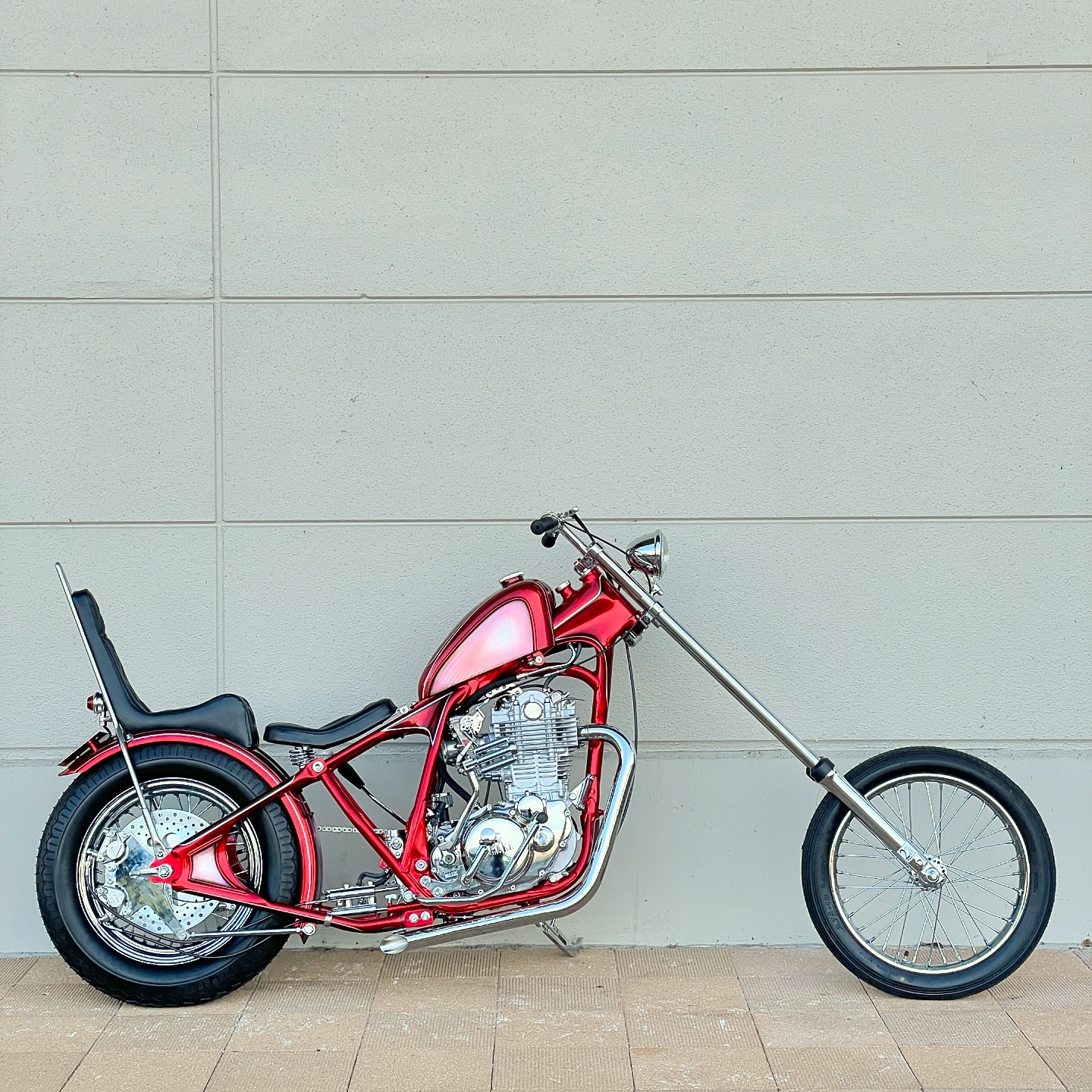 Chopper and Motorcycle