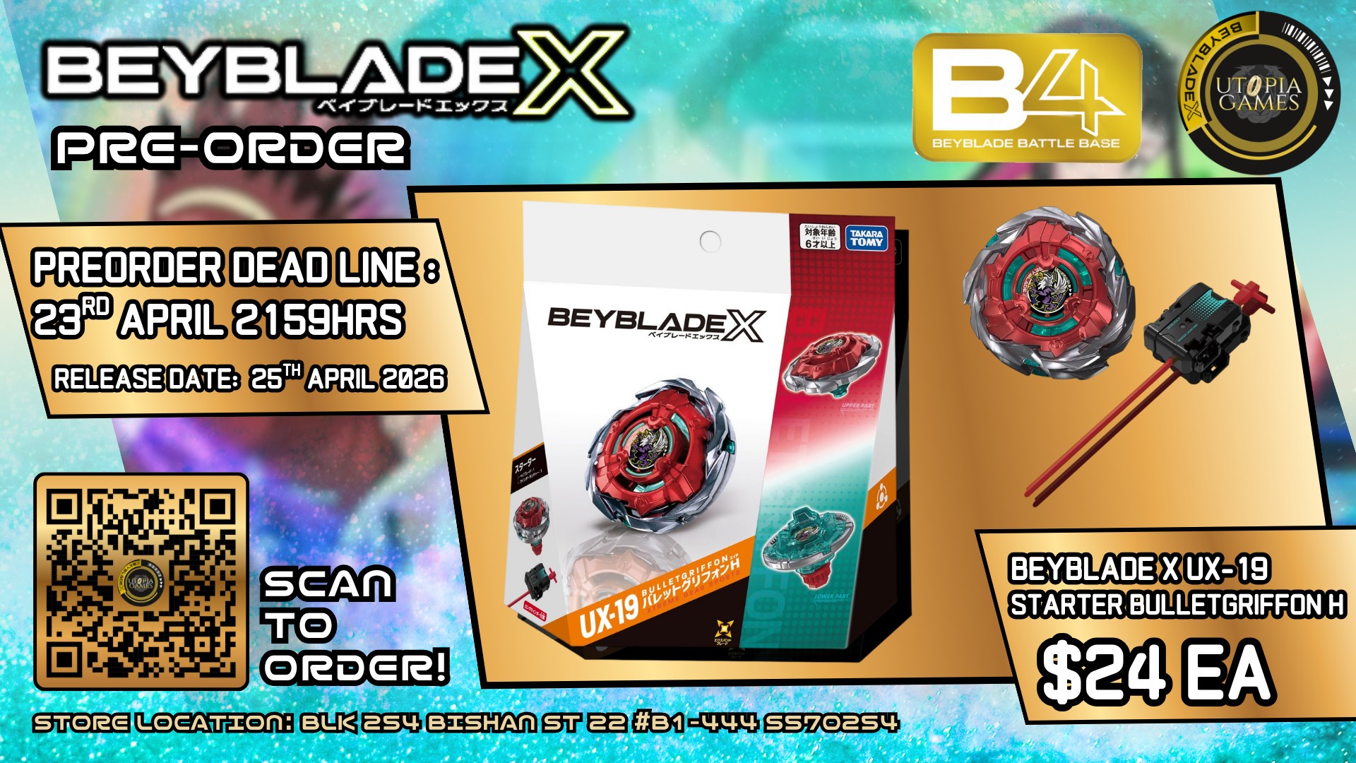 Beyblade X UX-19 — Pre-Order Now Open! The next evolution of 
