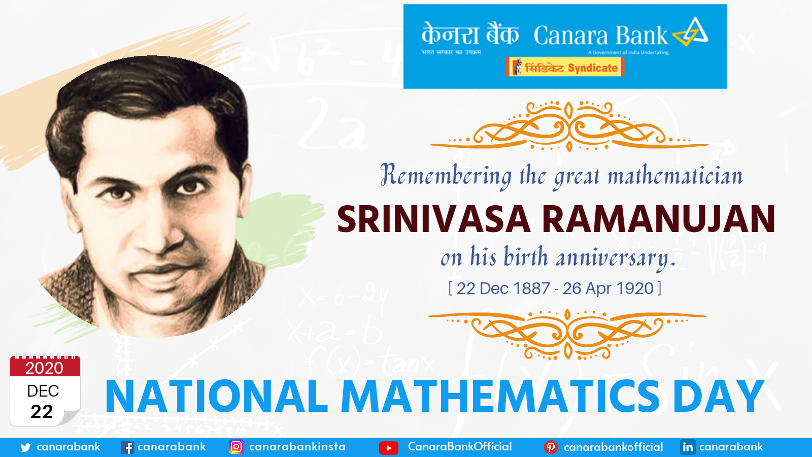 Srinivasa Ramanujan Wallpapers Hd