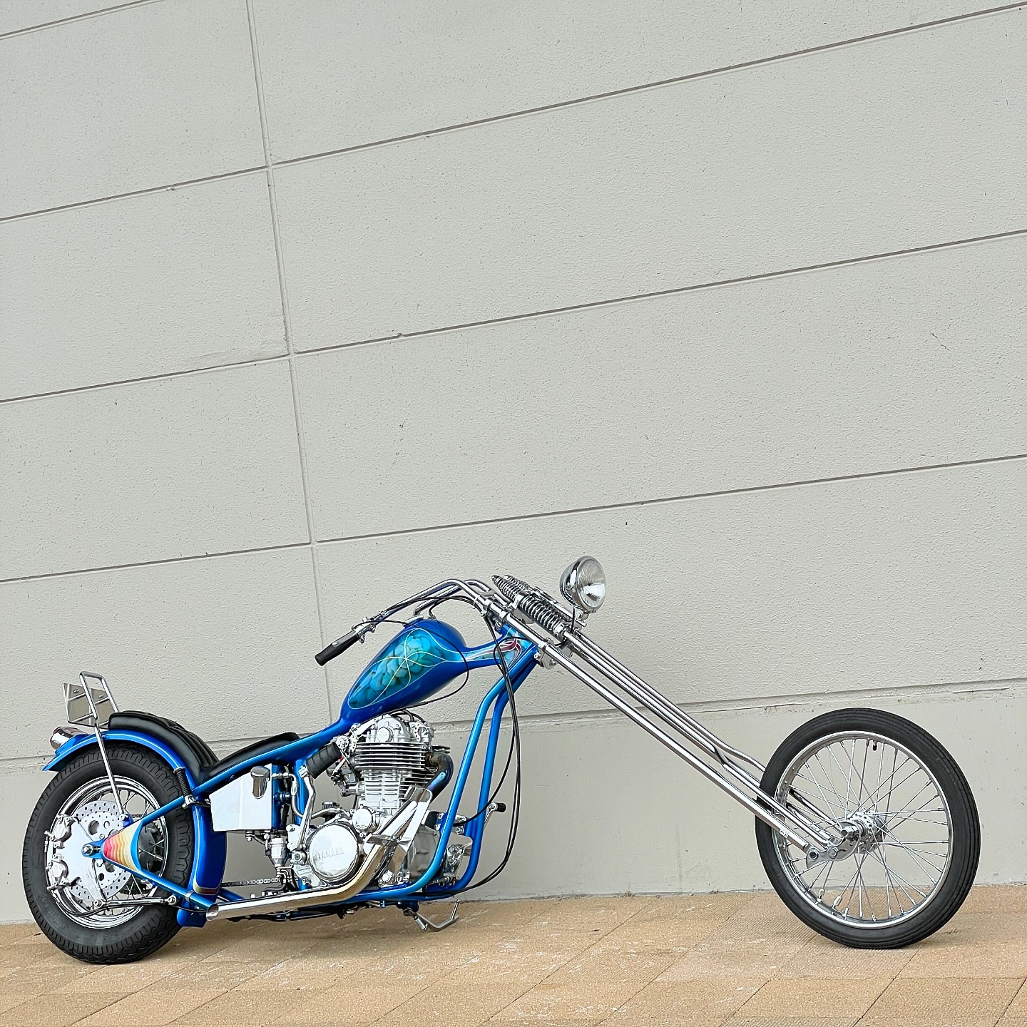 Chopper and Motorcycle