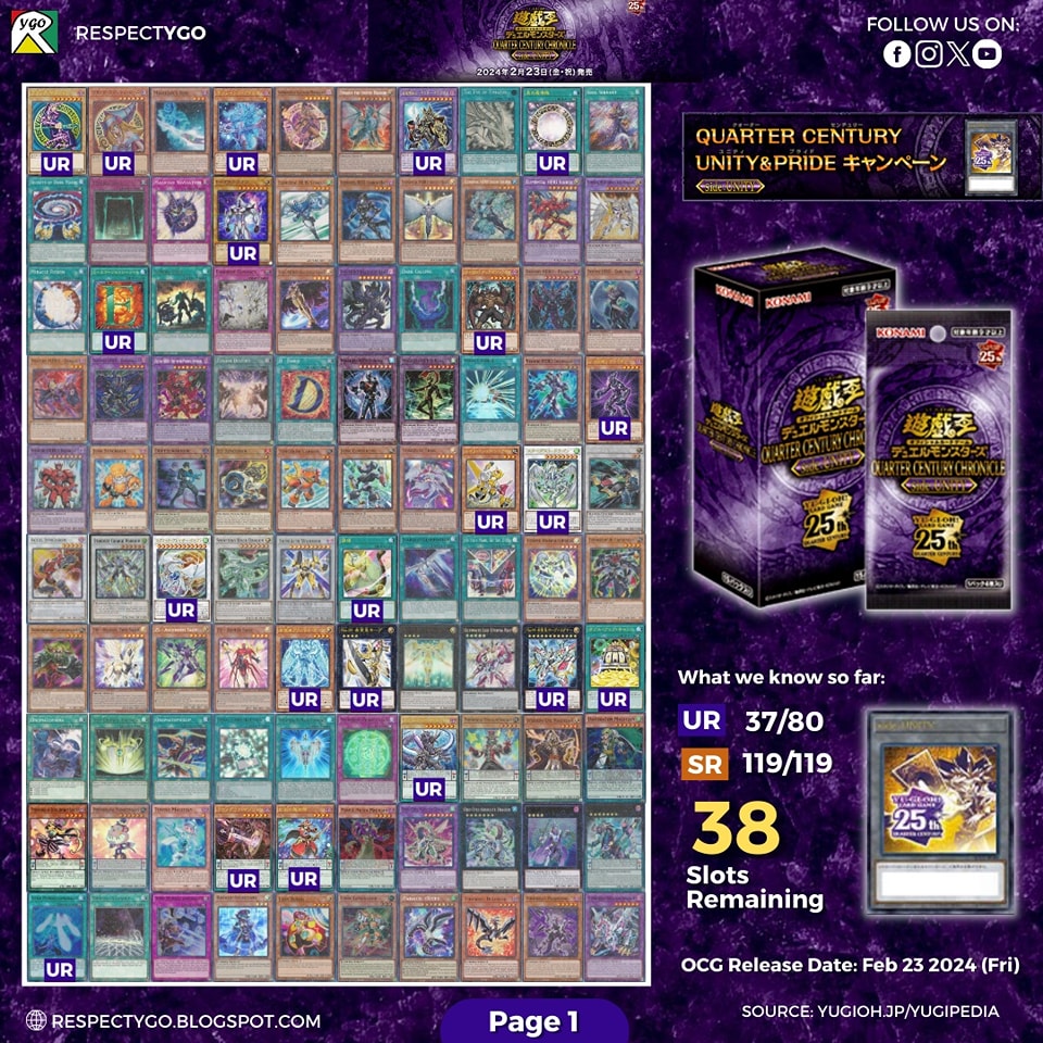 QCCU-JP] Quarter Century Chronicle Side: Unity - Set Spoiler