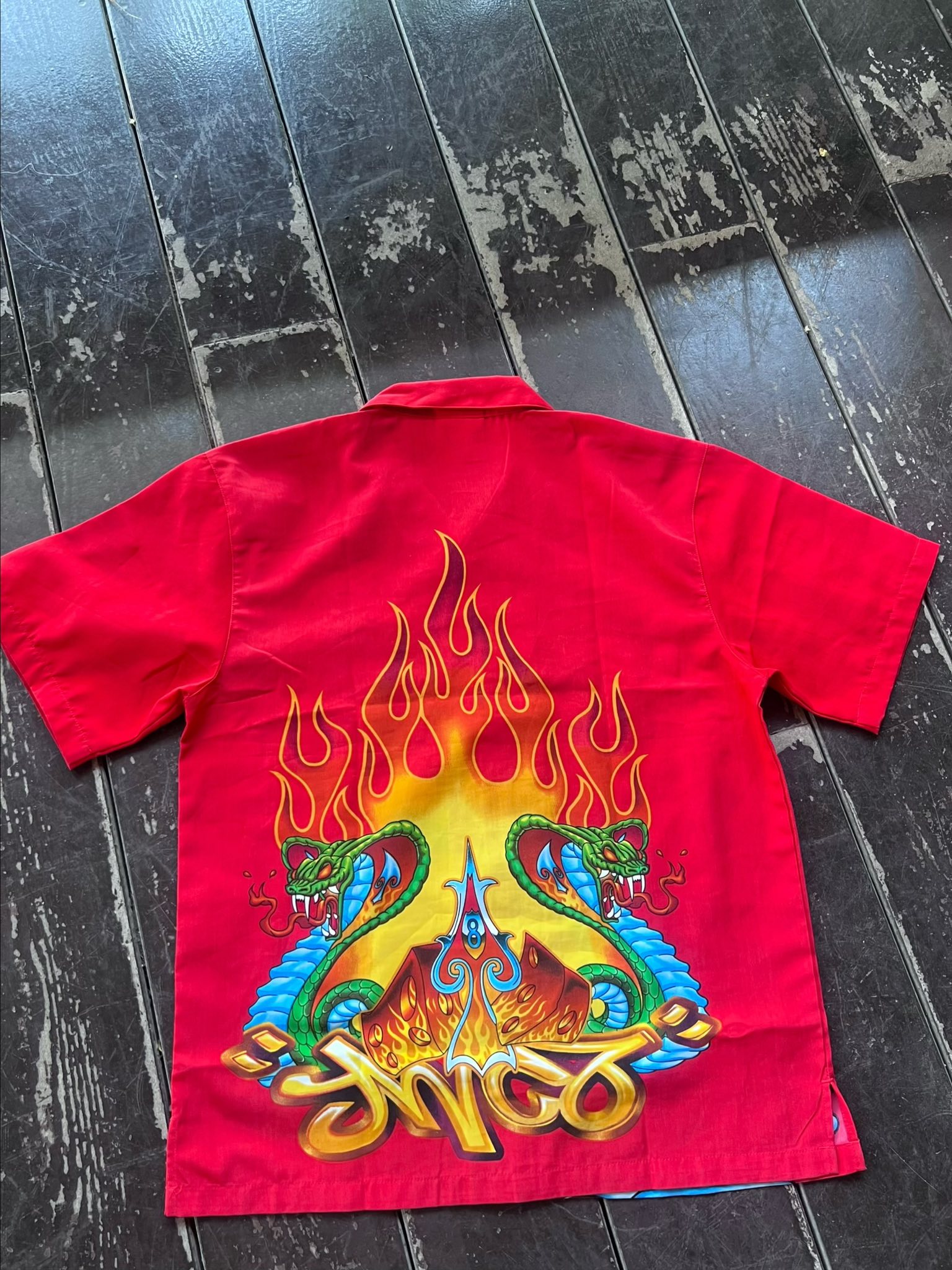 JNCO Jeans Vintage Cobra Snake Flame Hawaiian