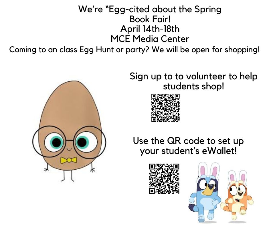 Mulberry - Our Spring Book Fair opens Monday, April 14th! Use the QR ...