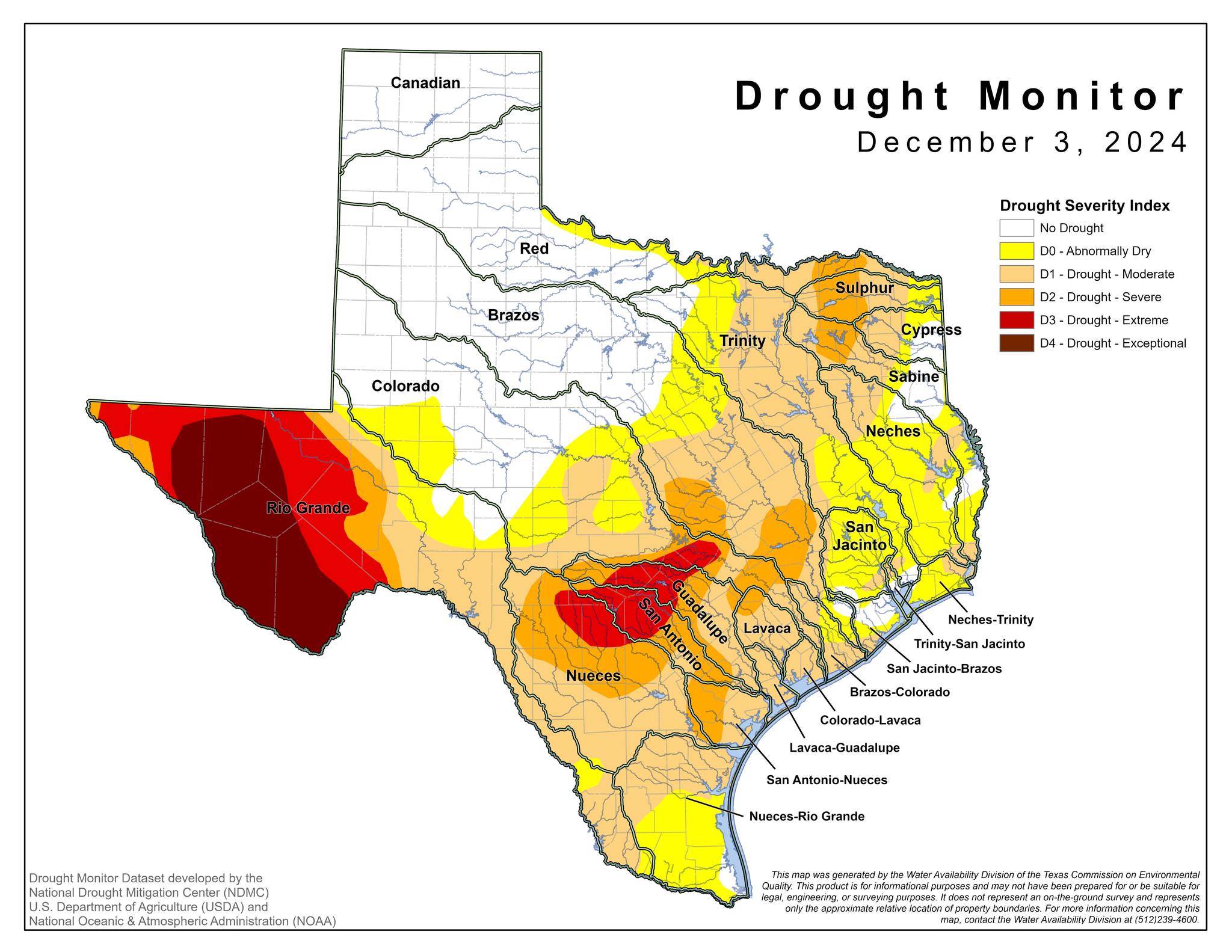 The latest map... - Texas Commission on Environmental Quality | Facebook